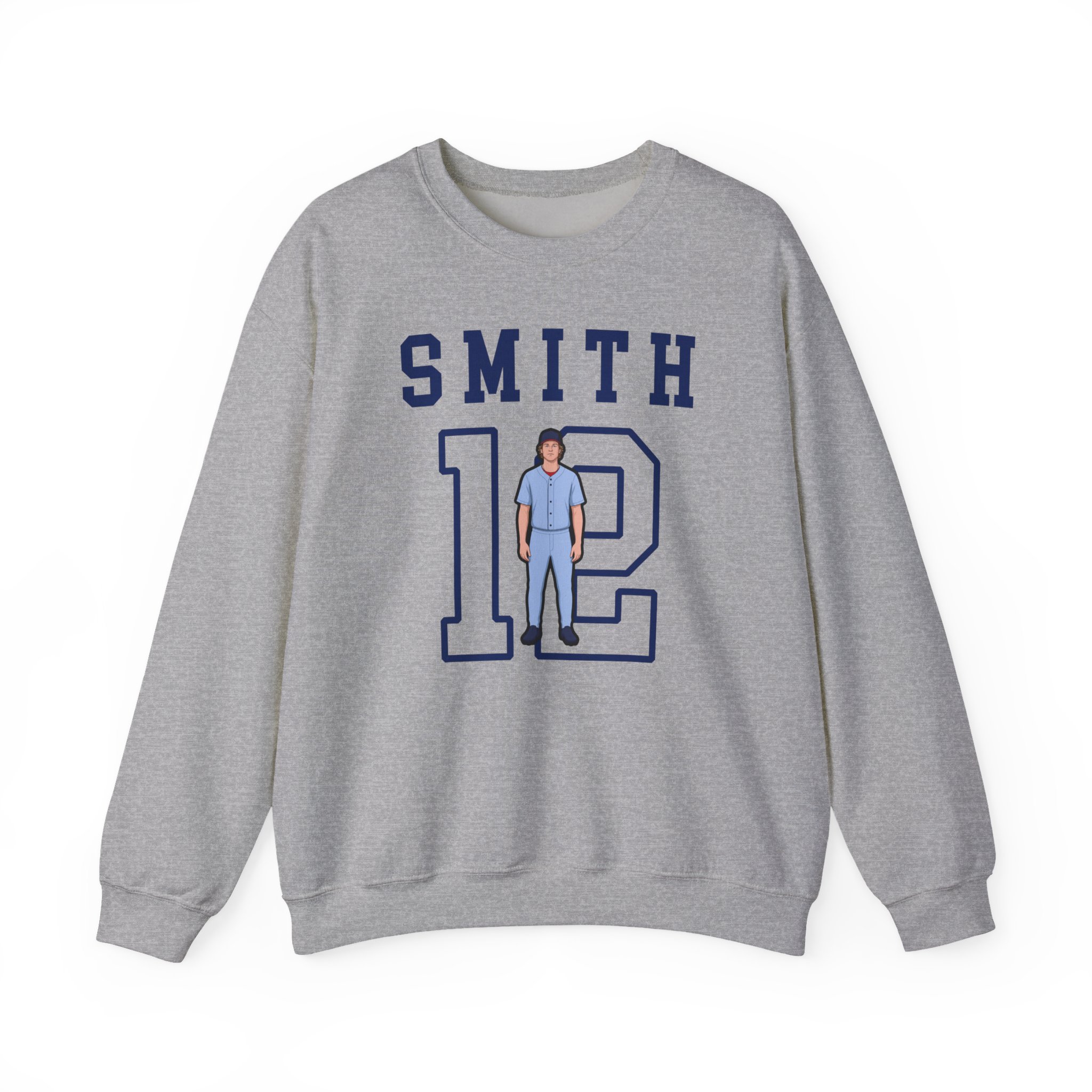Crewneck Sweatshirt — character_shirsey in Grey