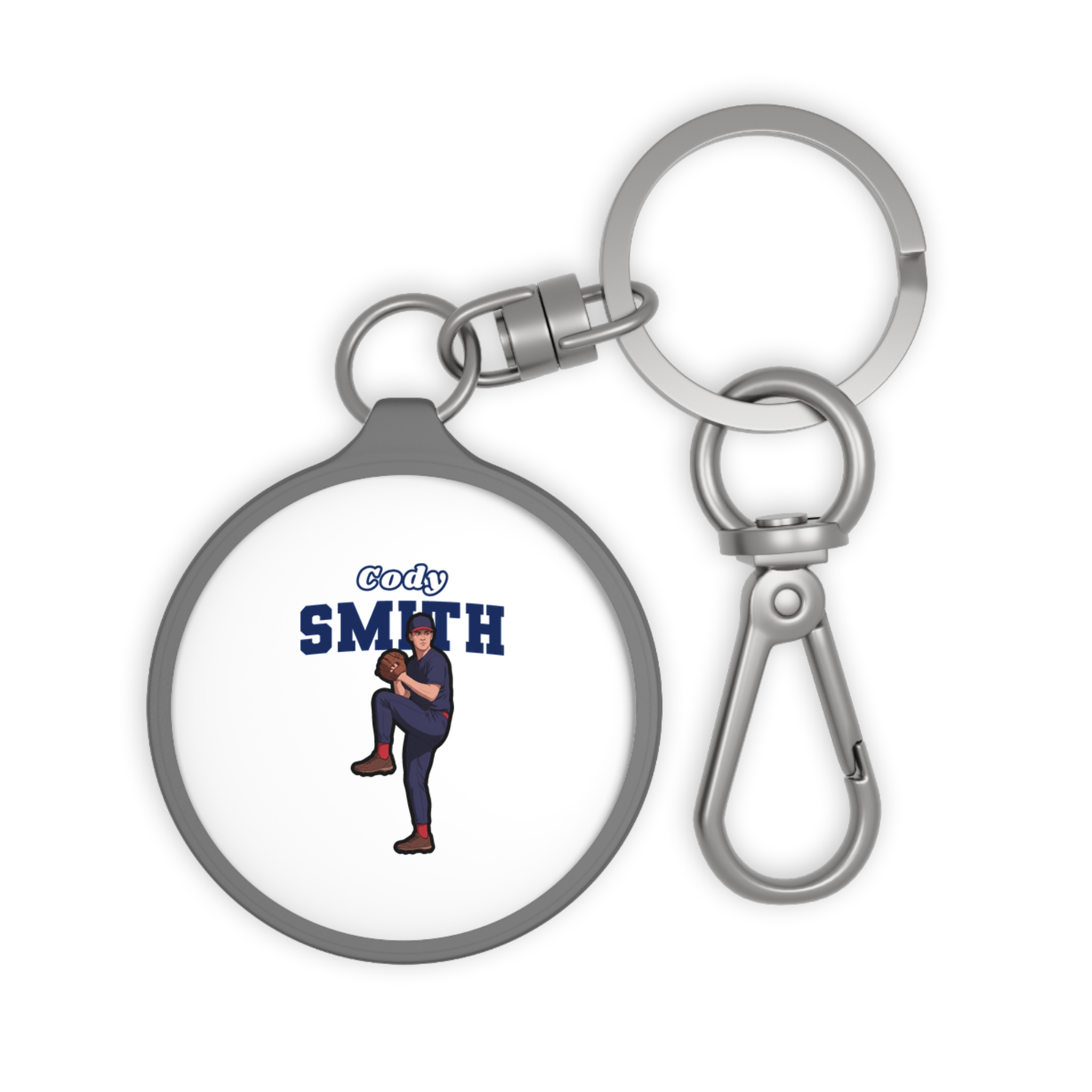 Keychain — character_name_arch in Grey