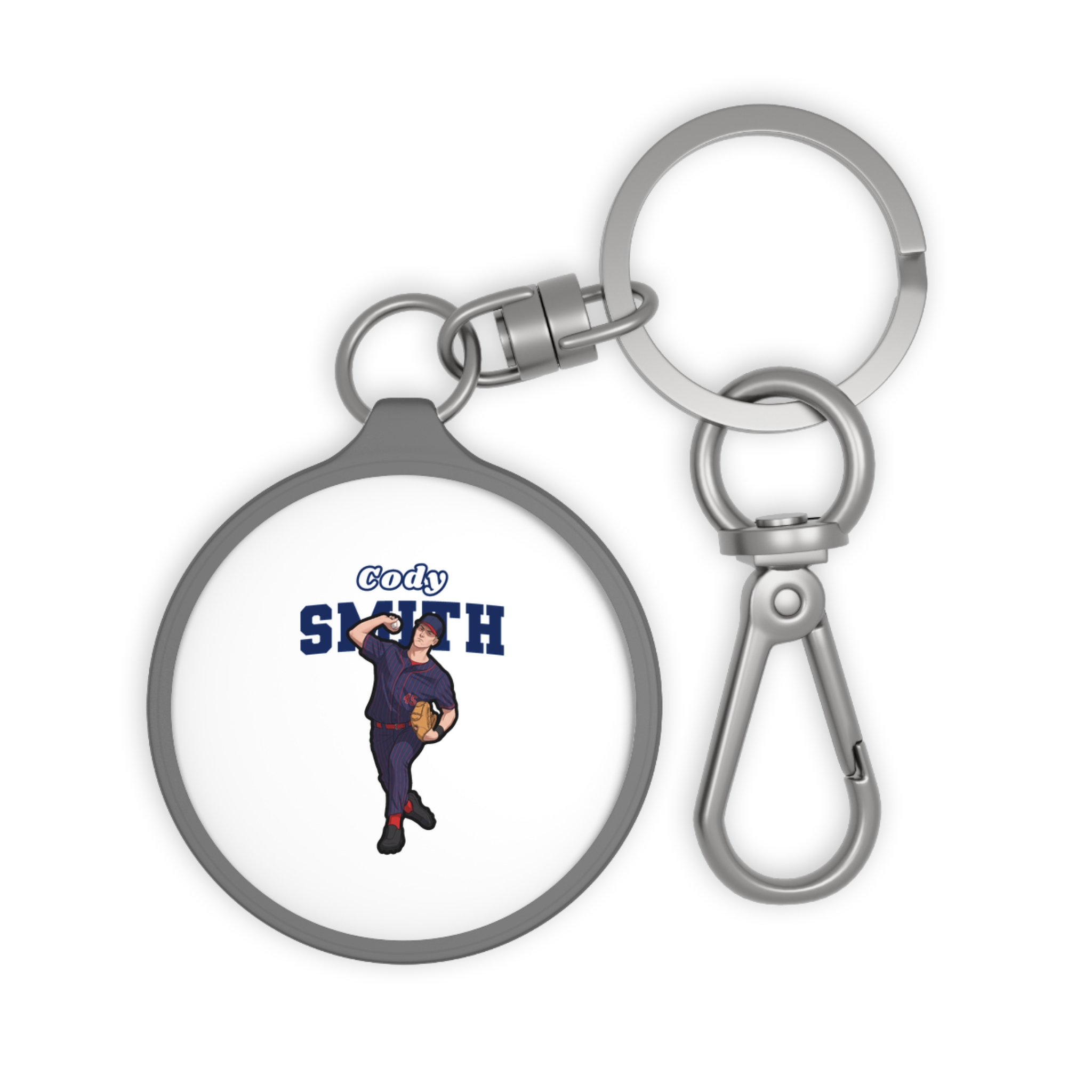 Keychain — character_name_arch in Grey
