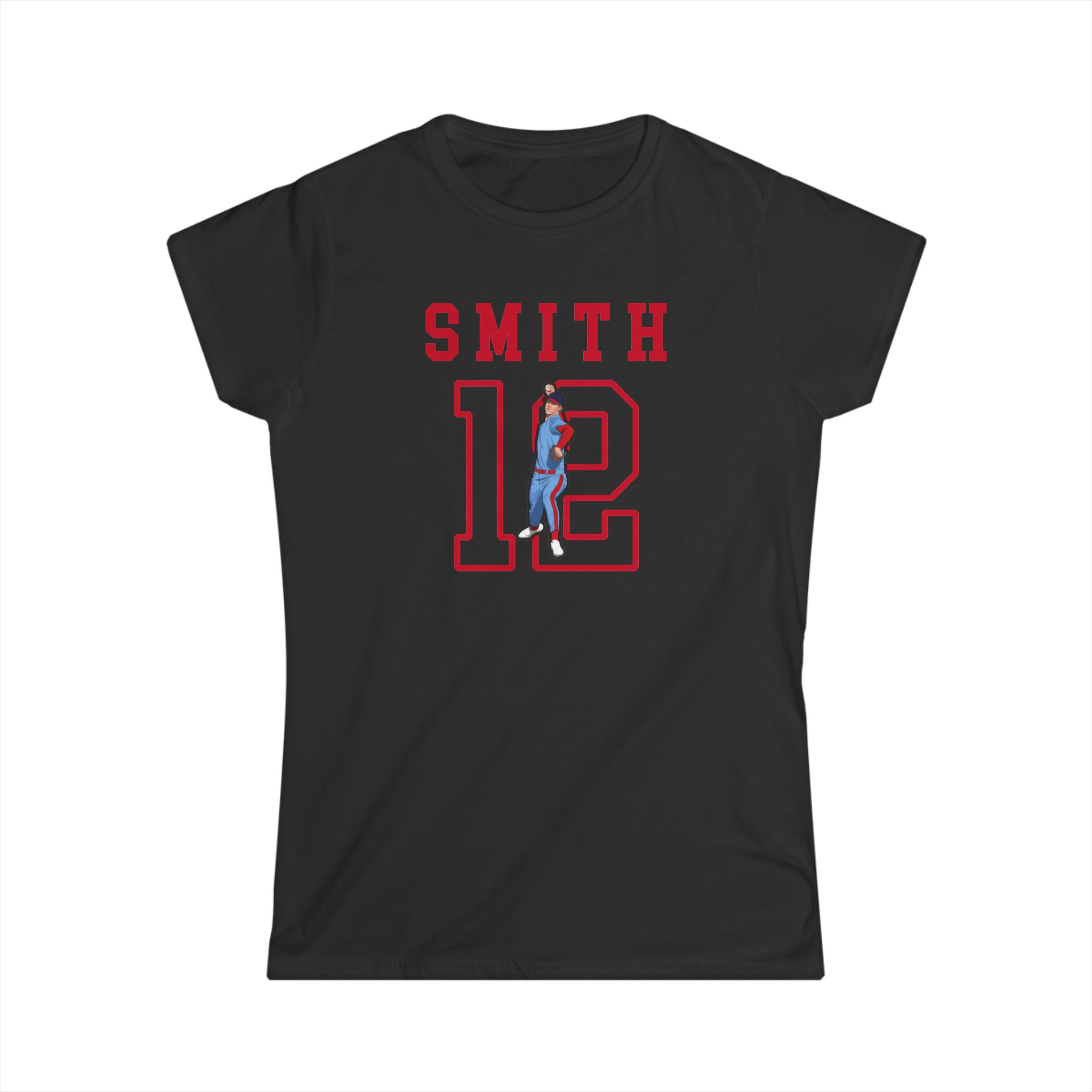 Women's Softstyle Tee — character_shirsey in Black