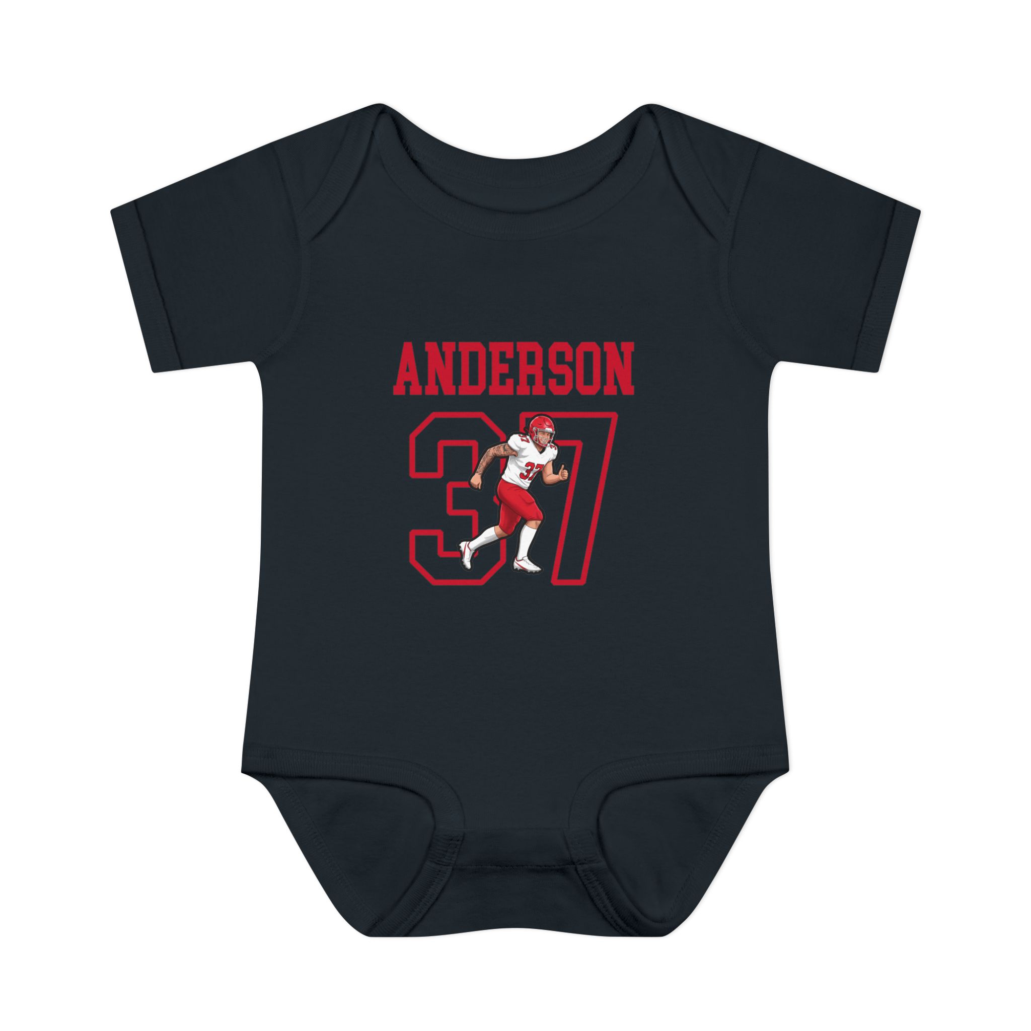 Baby Onesie — character_shirsey in Black