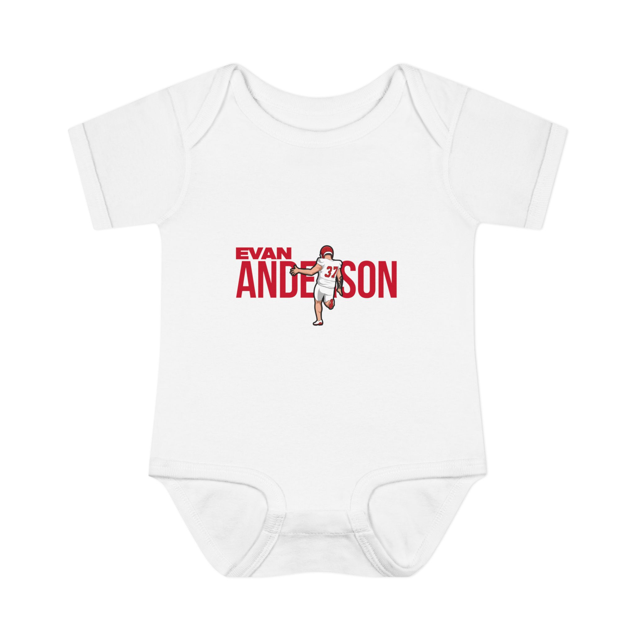 Baby Onesie — character_player_name in White