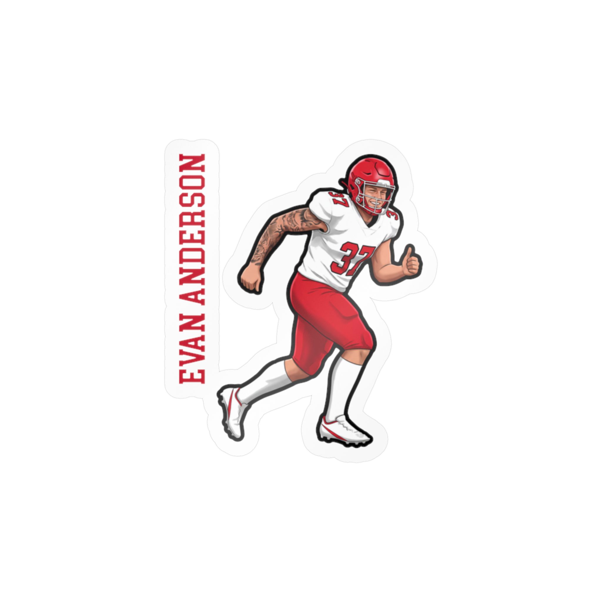 Vinyl Sticker — character_name_vertical in Classic