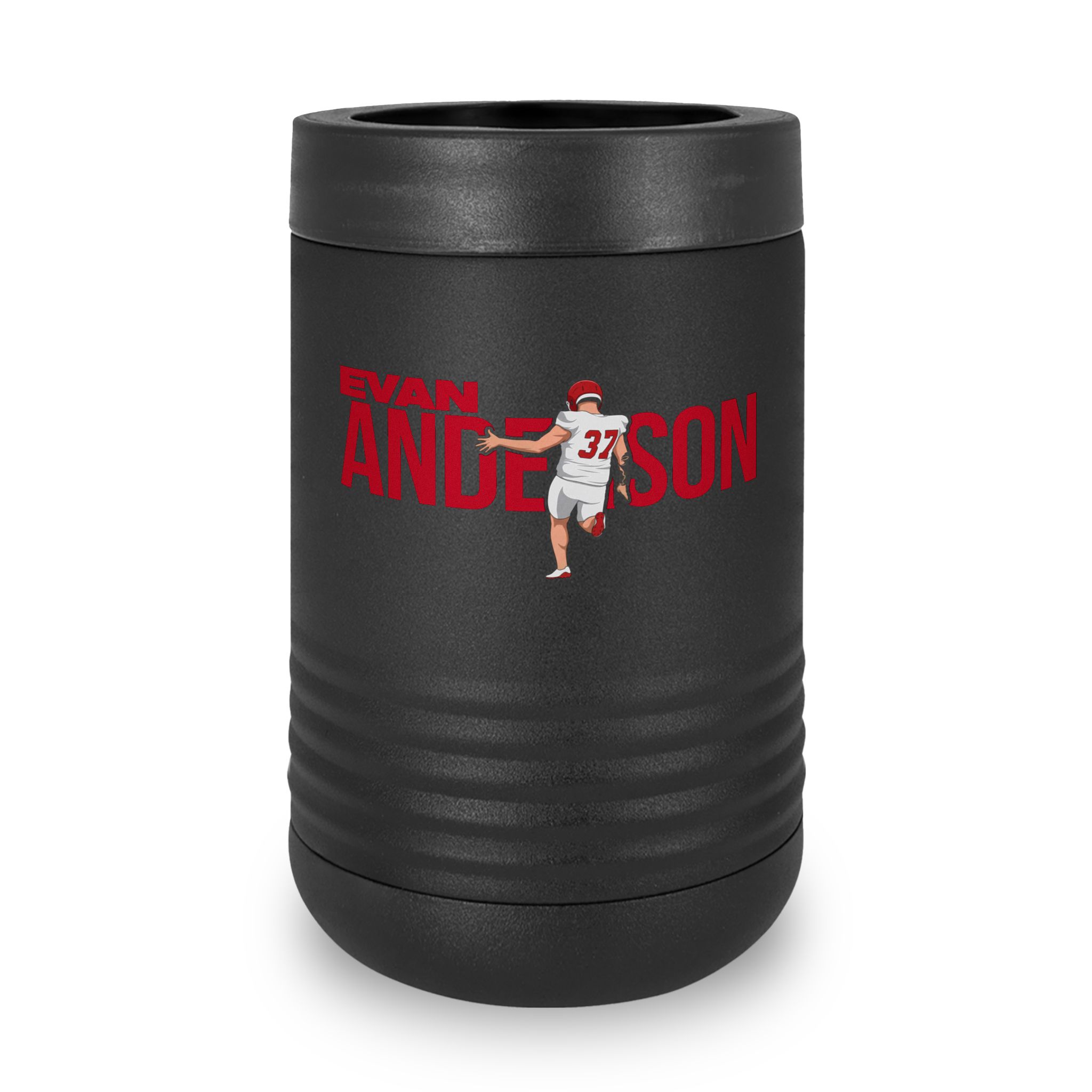 Stainless Can Cooler — character_player_name in Black