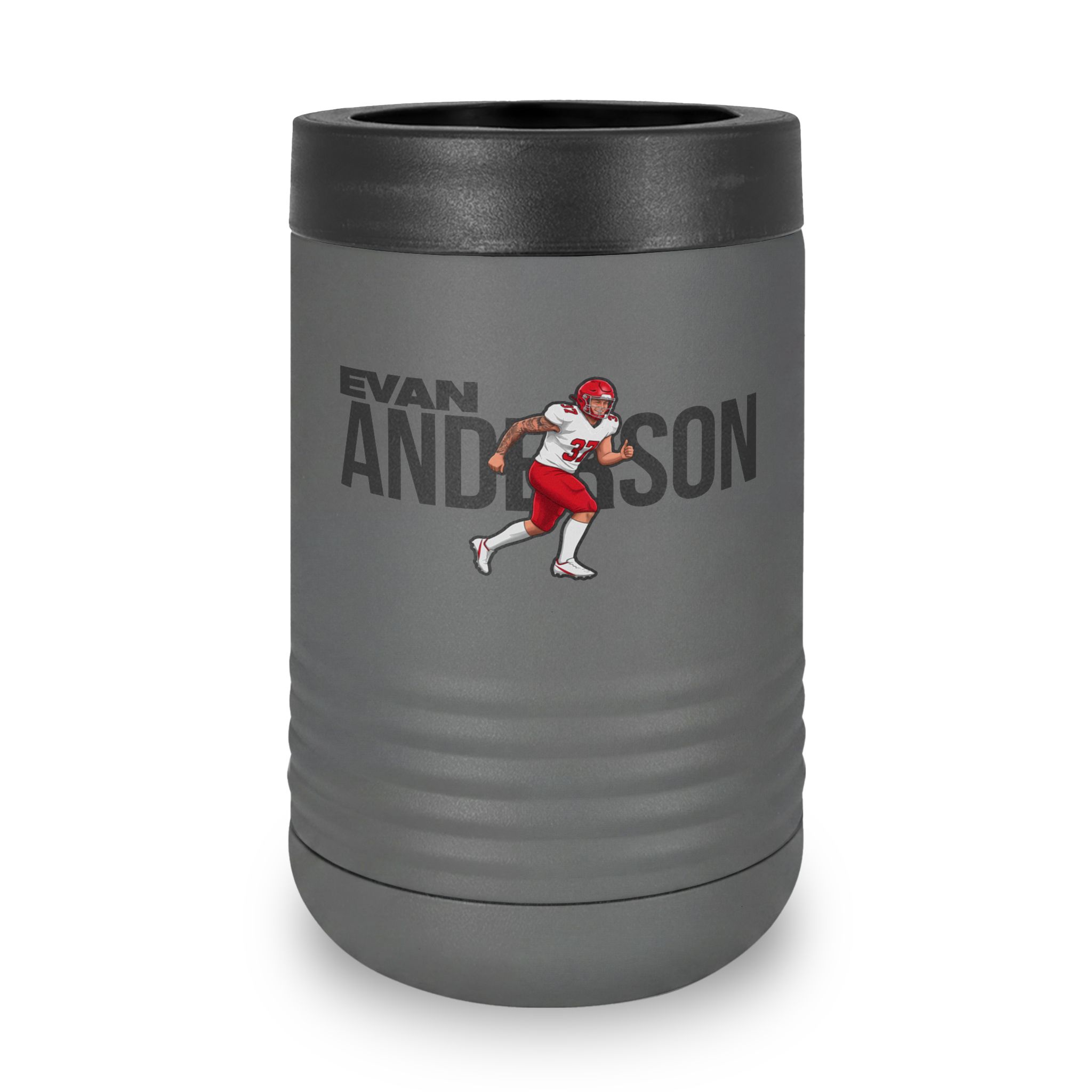 Stainless Can Cooler — character_player_name in Grey