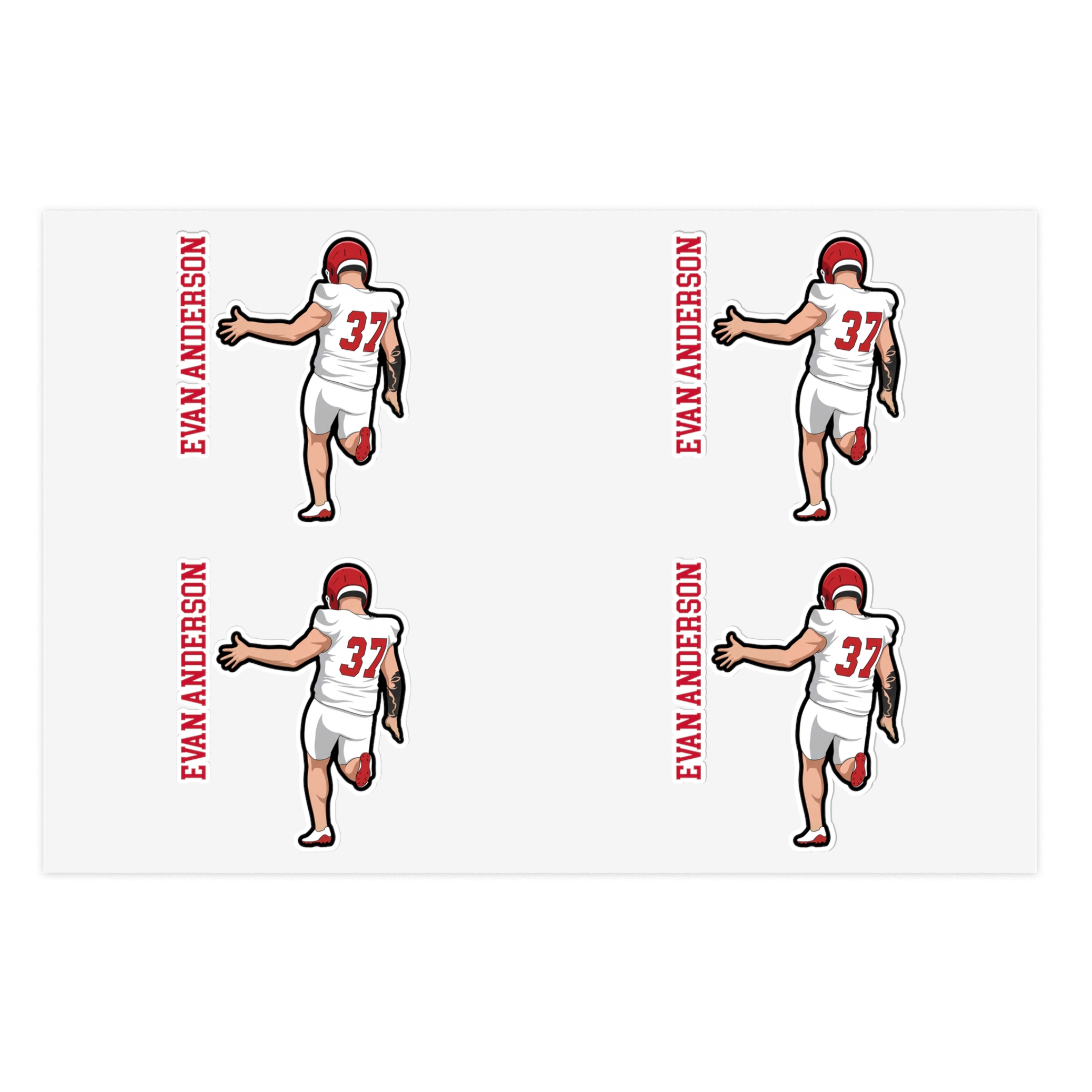 Sticker Sheet — character_name_vertical in Classic