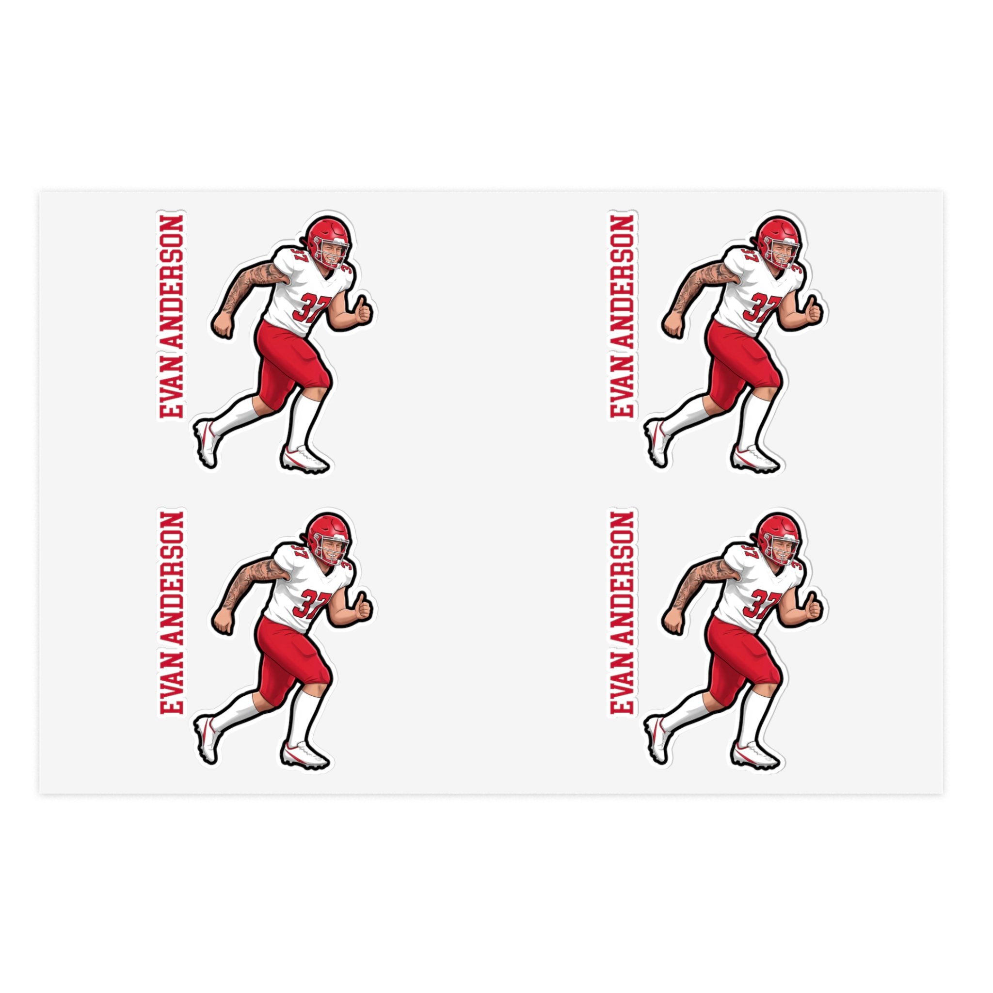 Sticker Sheet — character_name_vertical in Classic