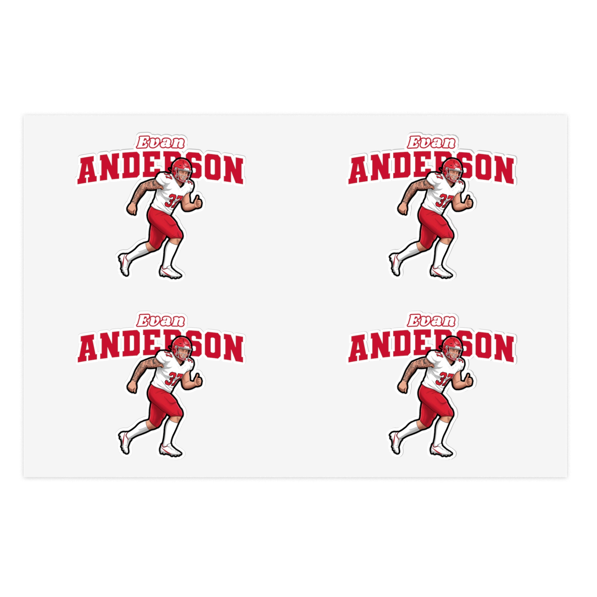 Sticker Sheet — character_name_arch in Classic