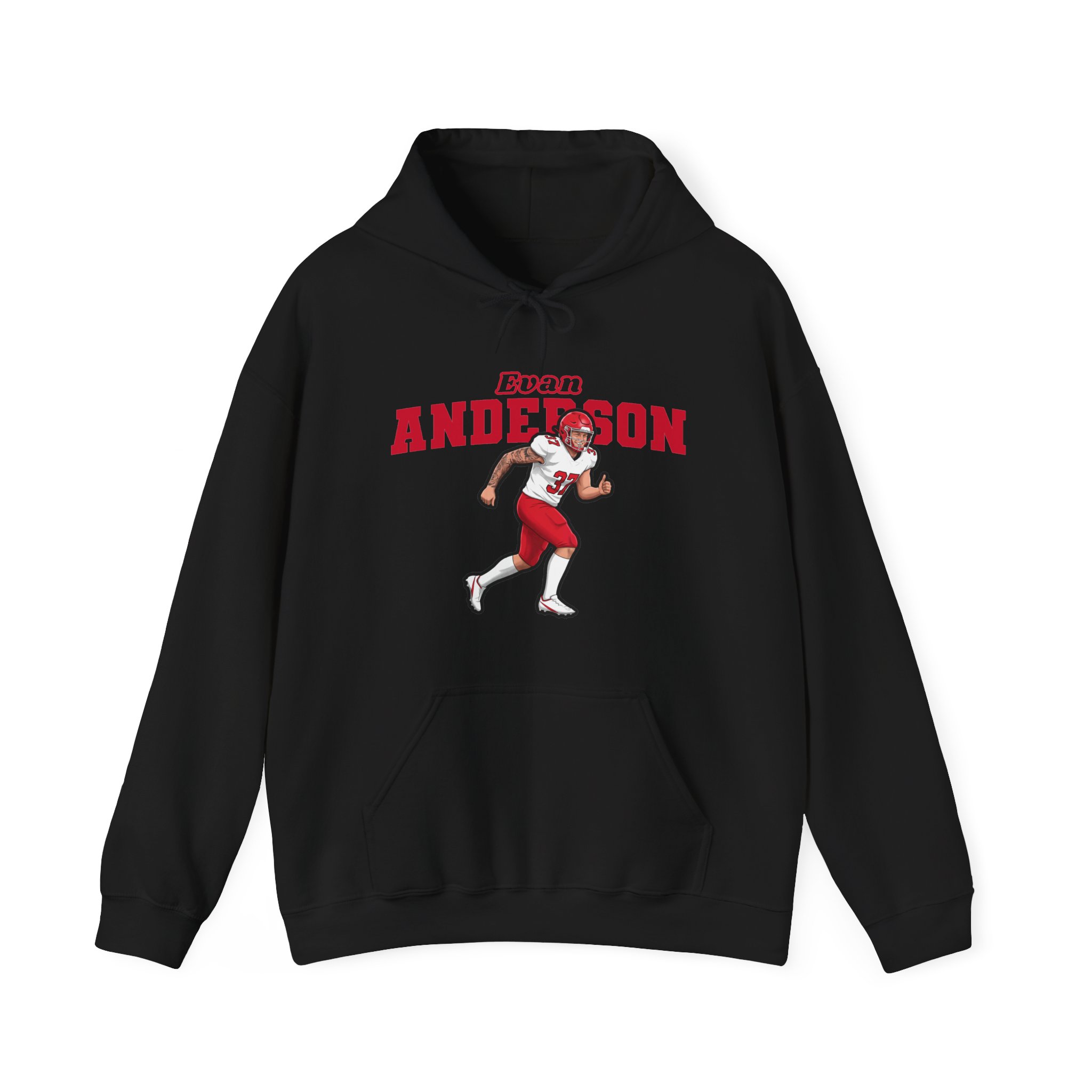 Hoodie — character_name_arch in Black