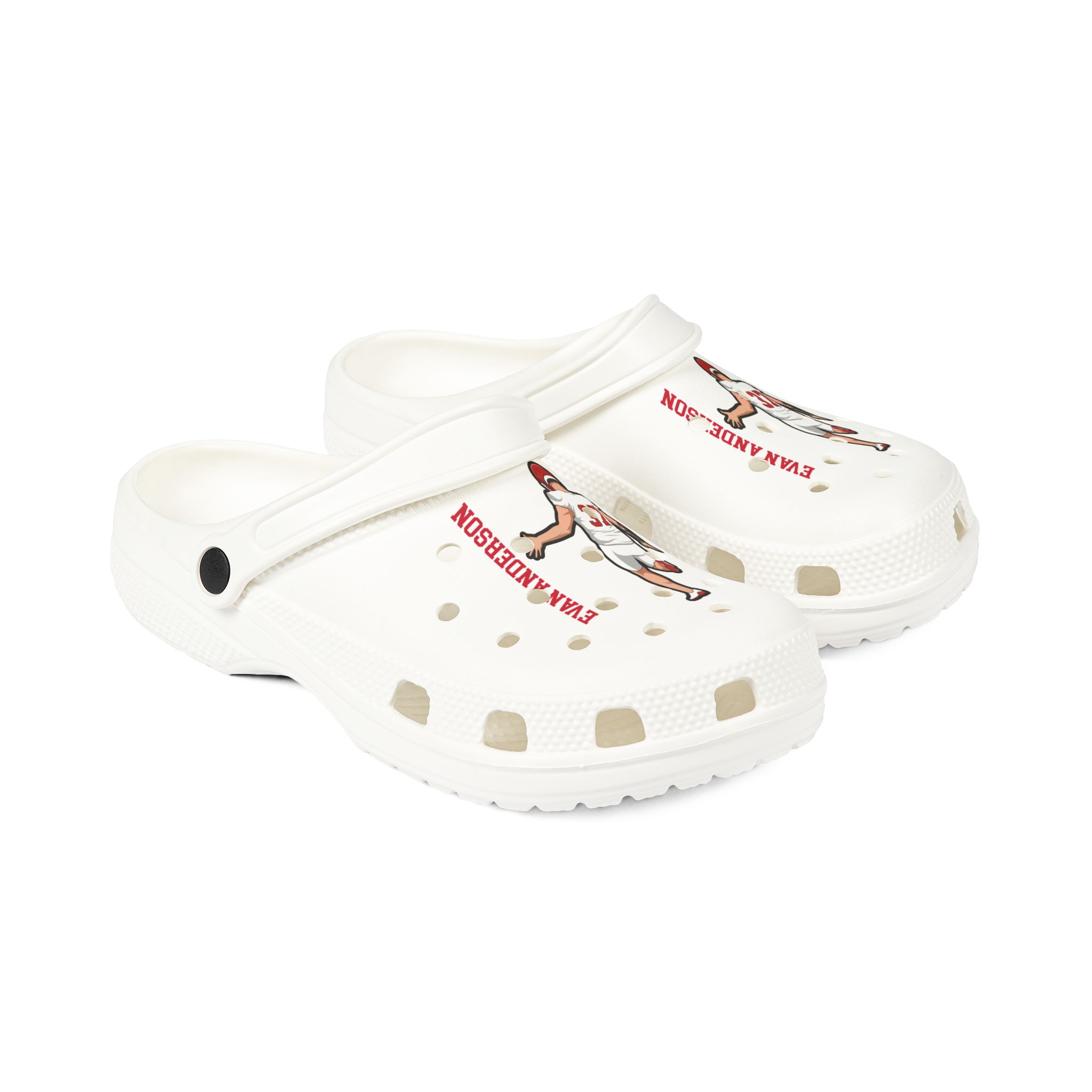 Rubber Clogs — character_name_vertical in White