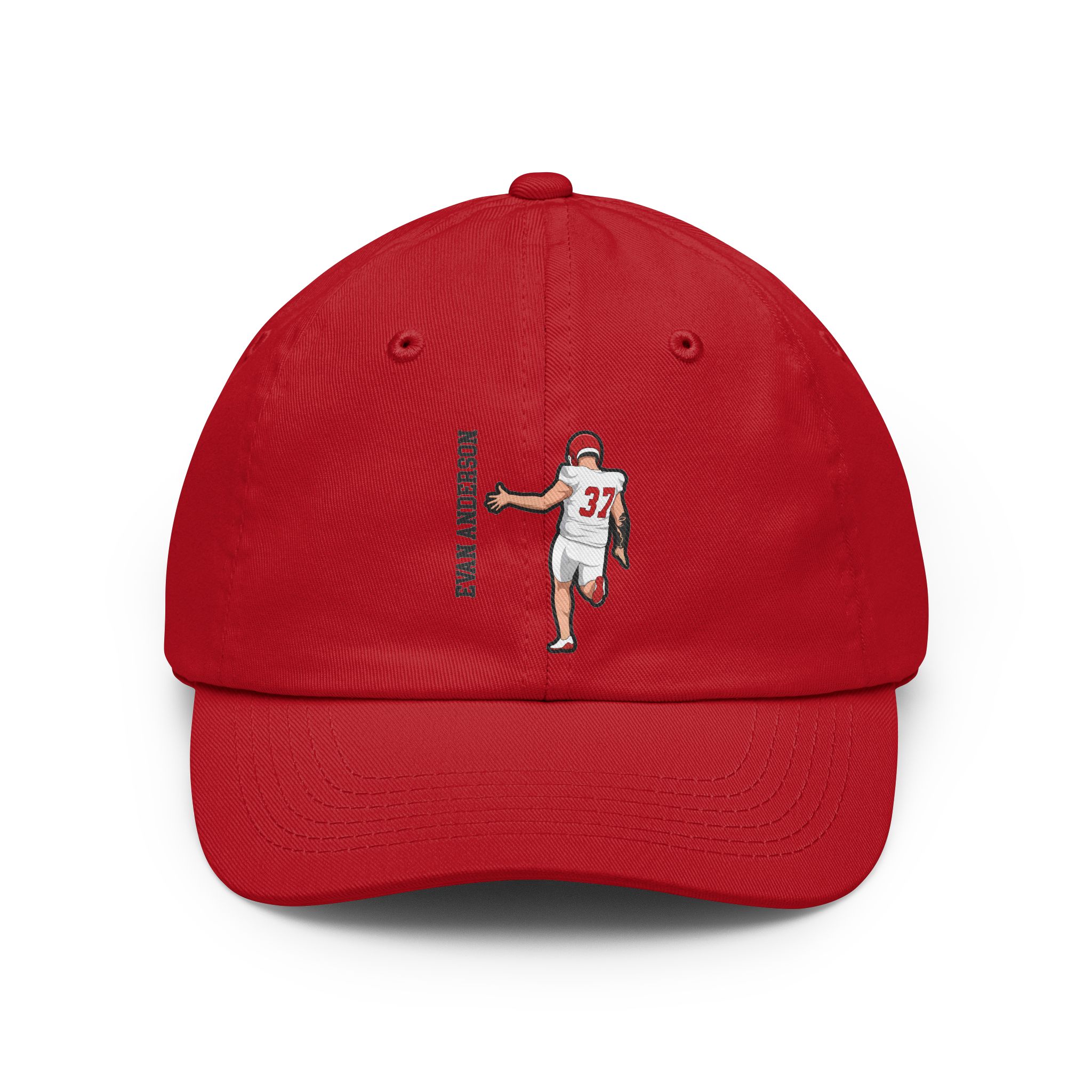 Classic Cap — character_name_vertical in Red