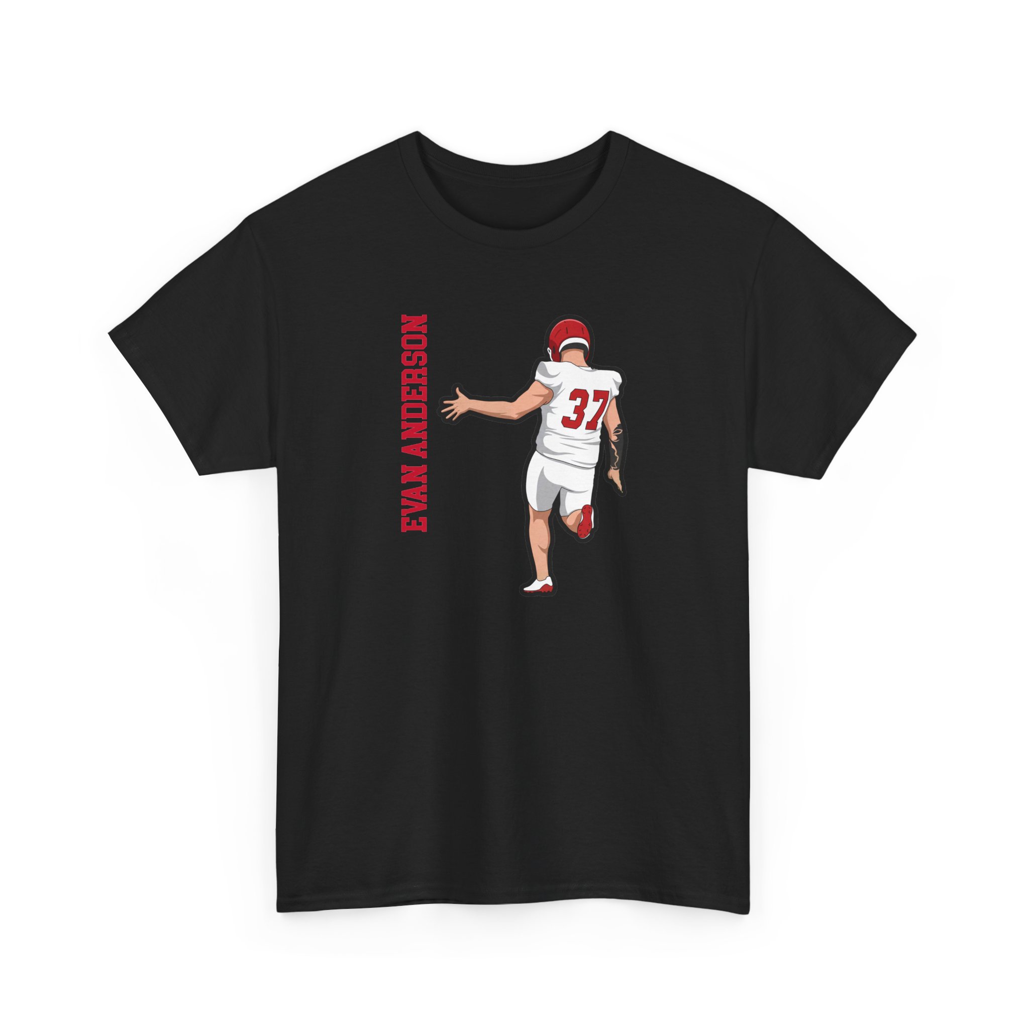 Tee — character_name_vertical in Black