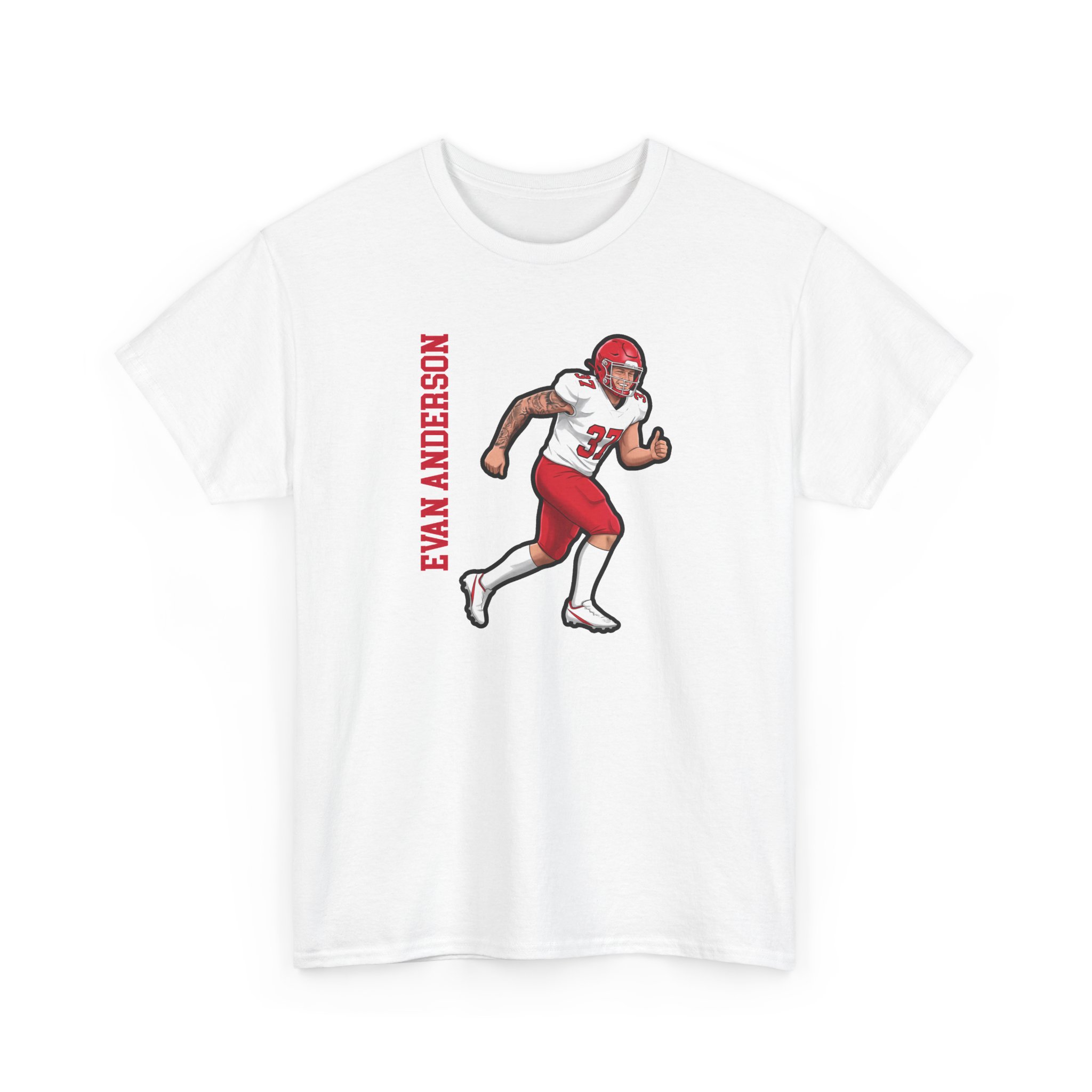 Tee — character_name_vertical in White