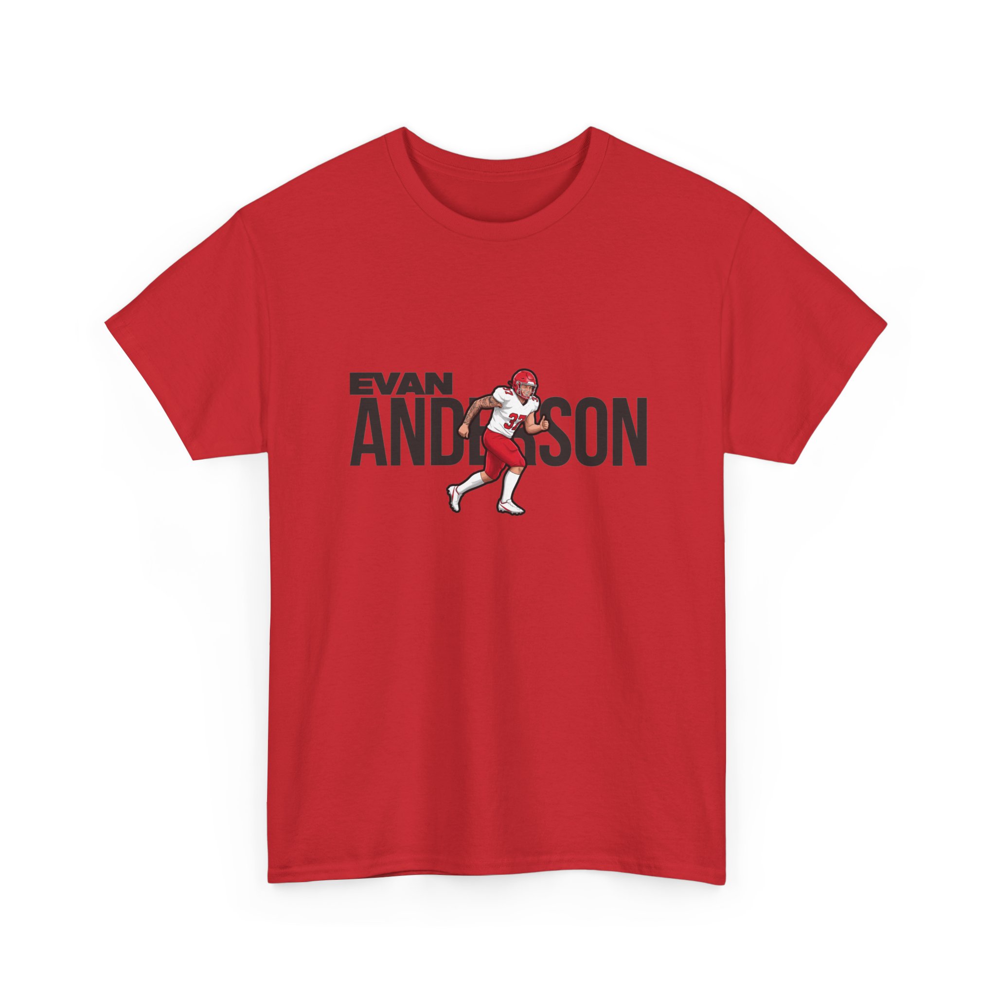 Tee — character_player_name in Red
