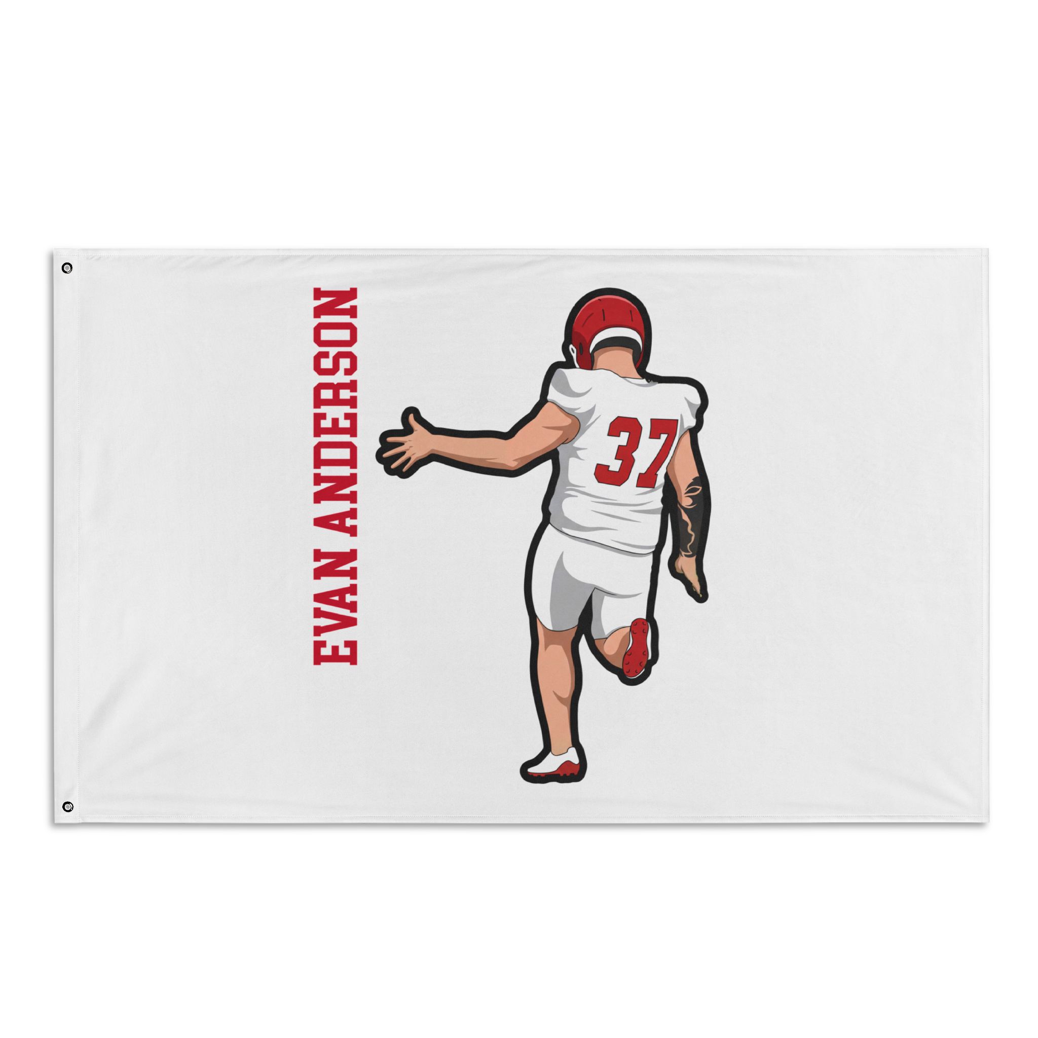 Flag (35 × 56 in) — character_name_vertical in Classic
