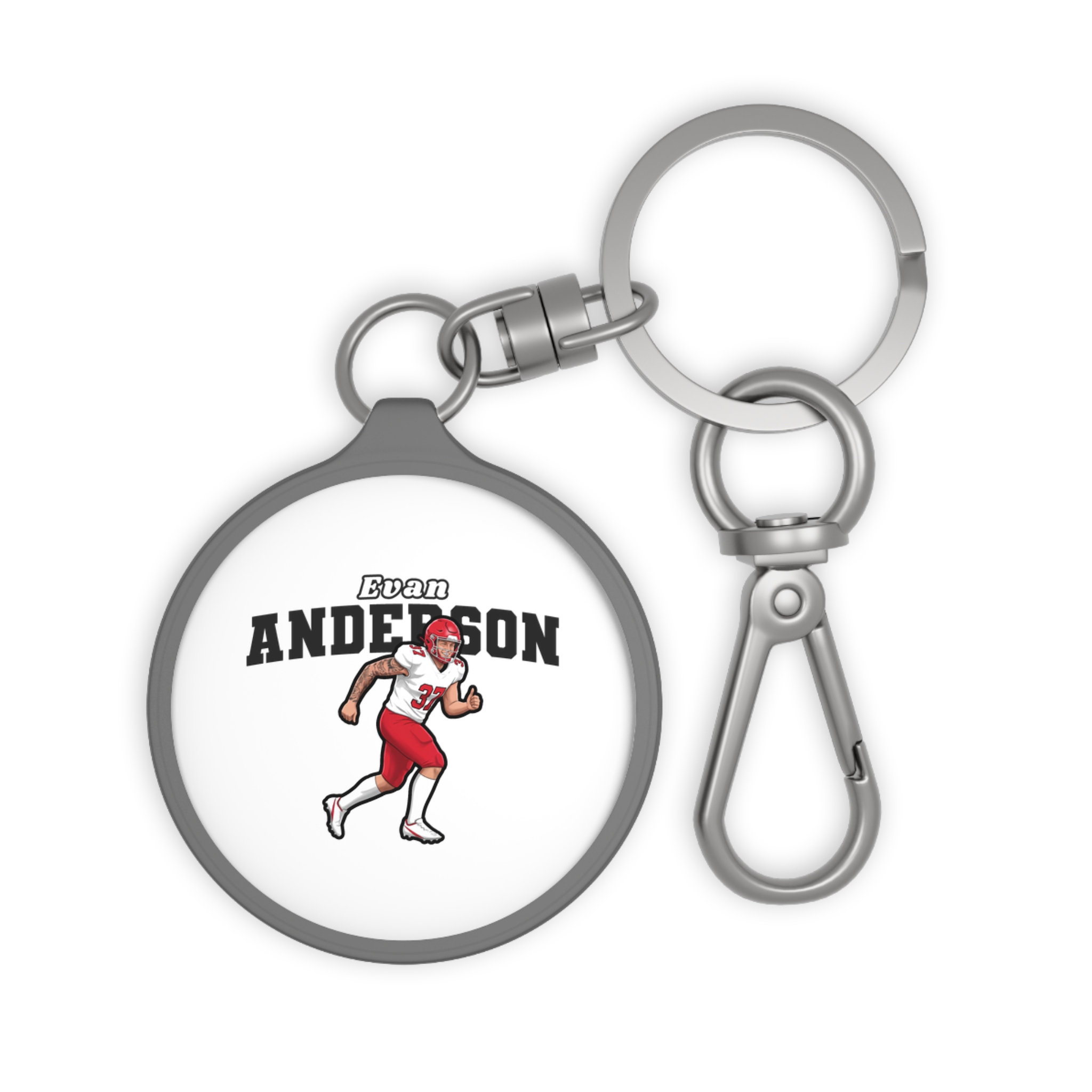 Keychain — character_name_arch in Grey