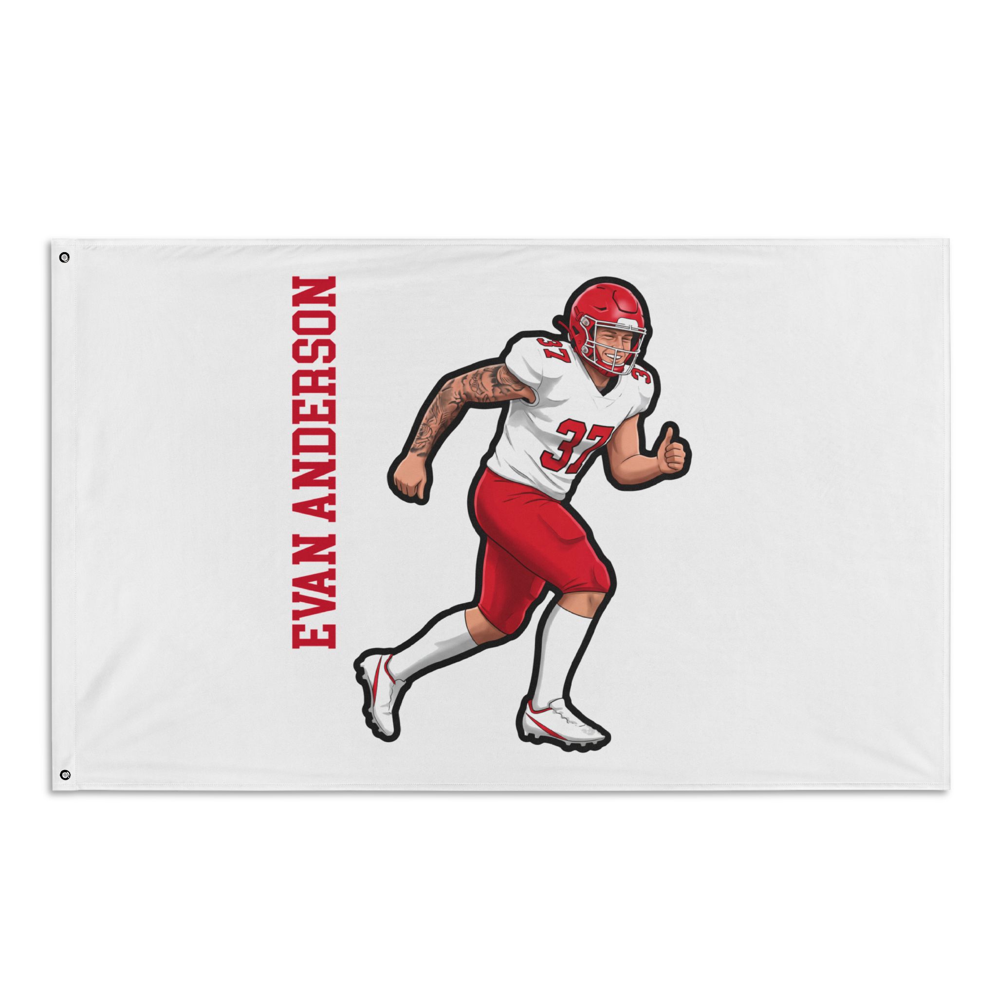 Flag (35 × 56 in) — character_name_vertical in Classic