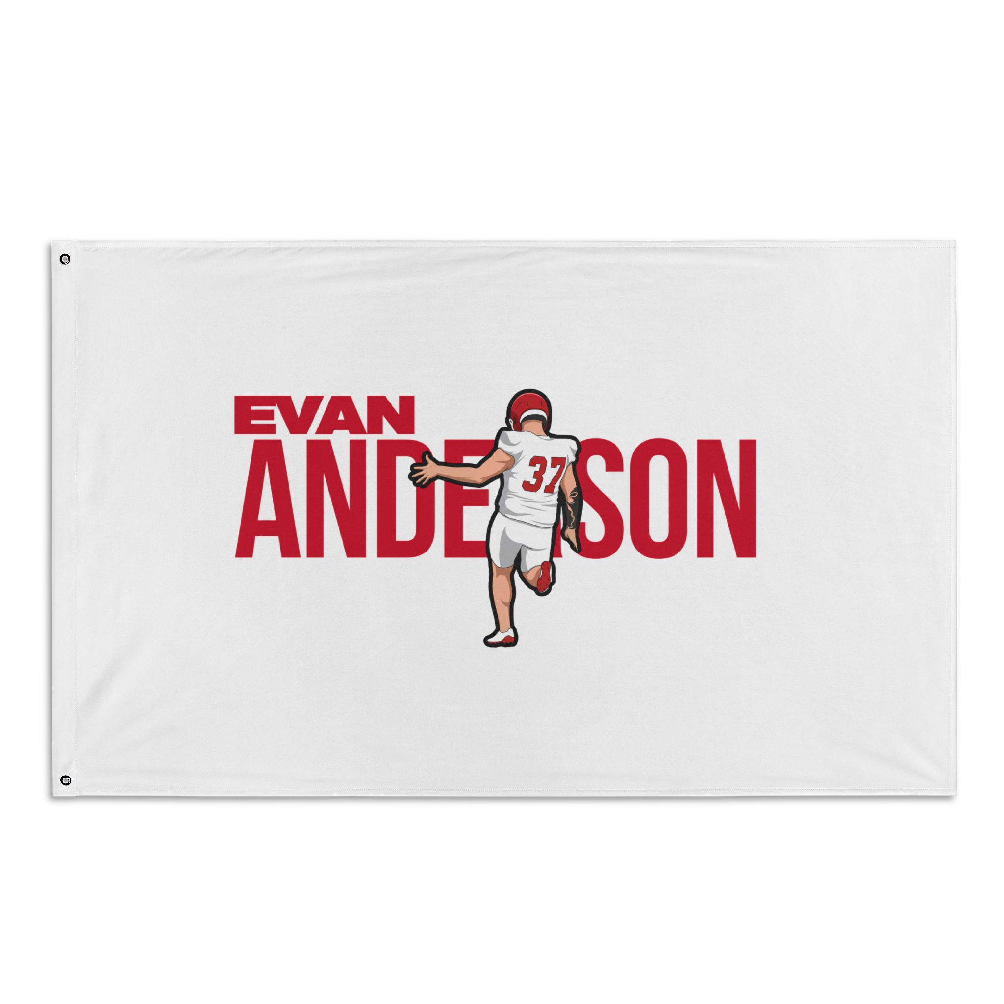 Flag (35 × 56 in) — character_player_name in Classic