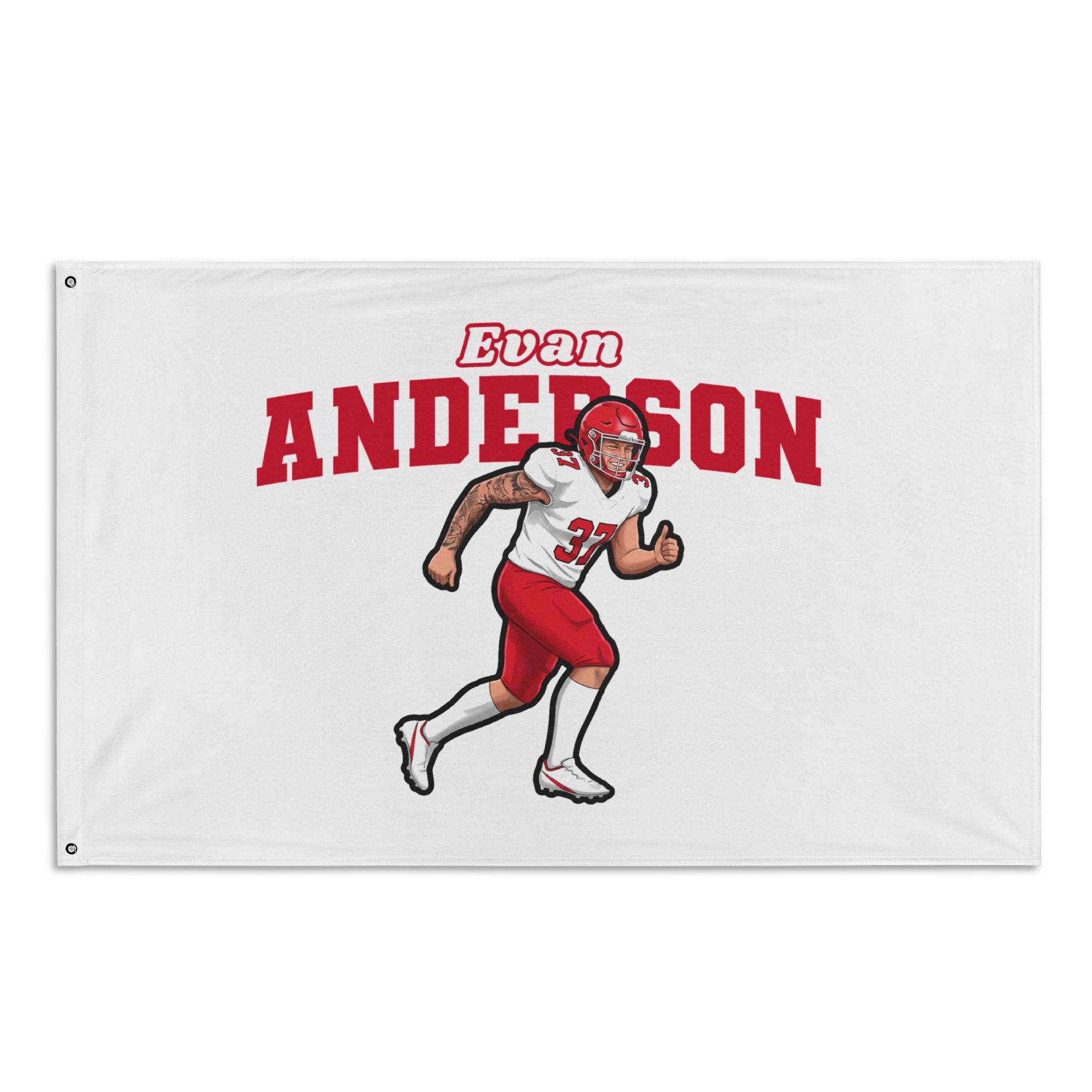 Flag (35 × 56 in) — character_name_arch in Classic