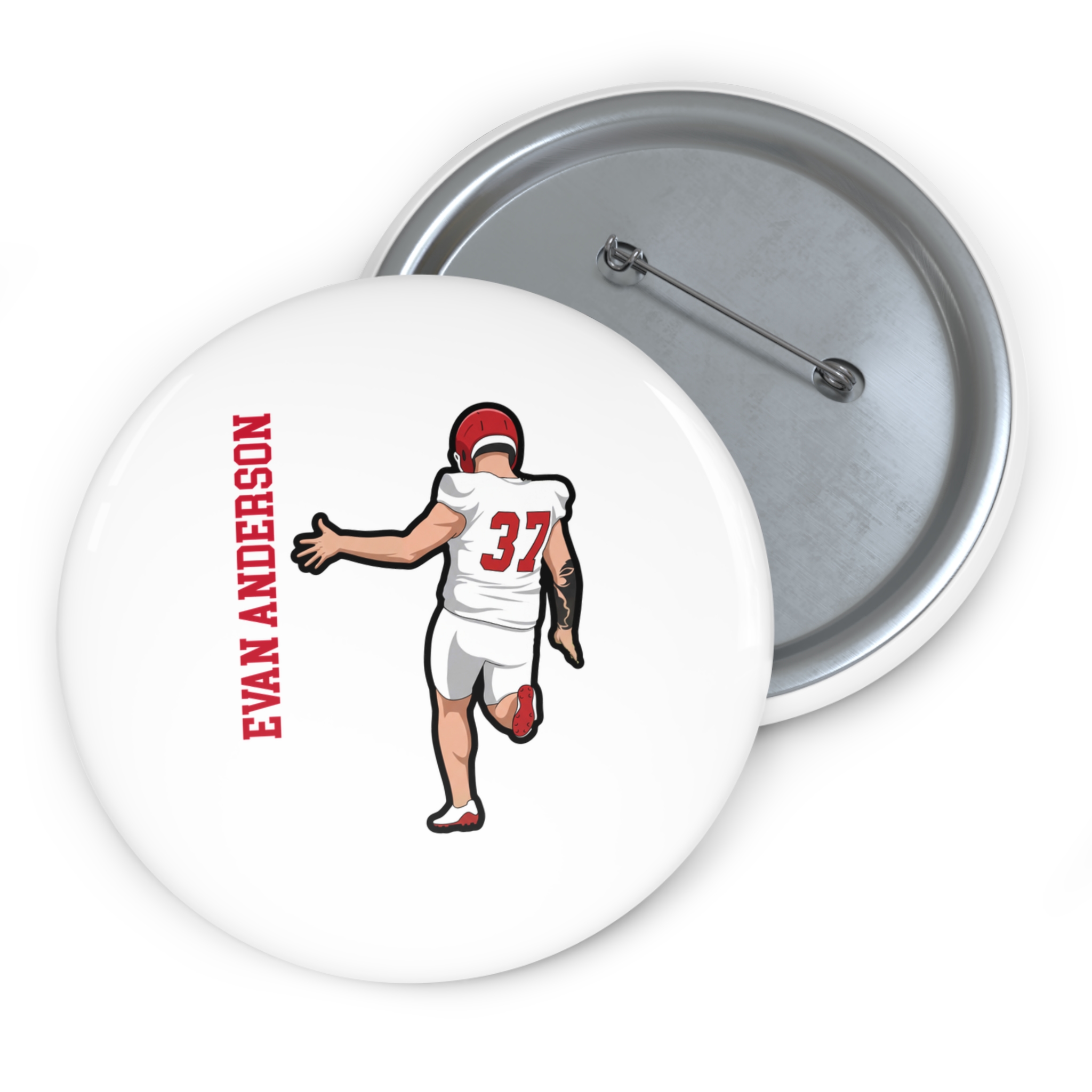 Game Day Pin — character_name_vertical in Classic