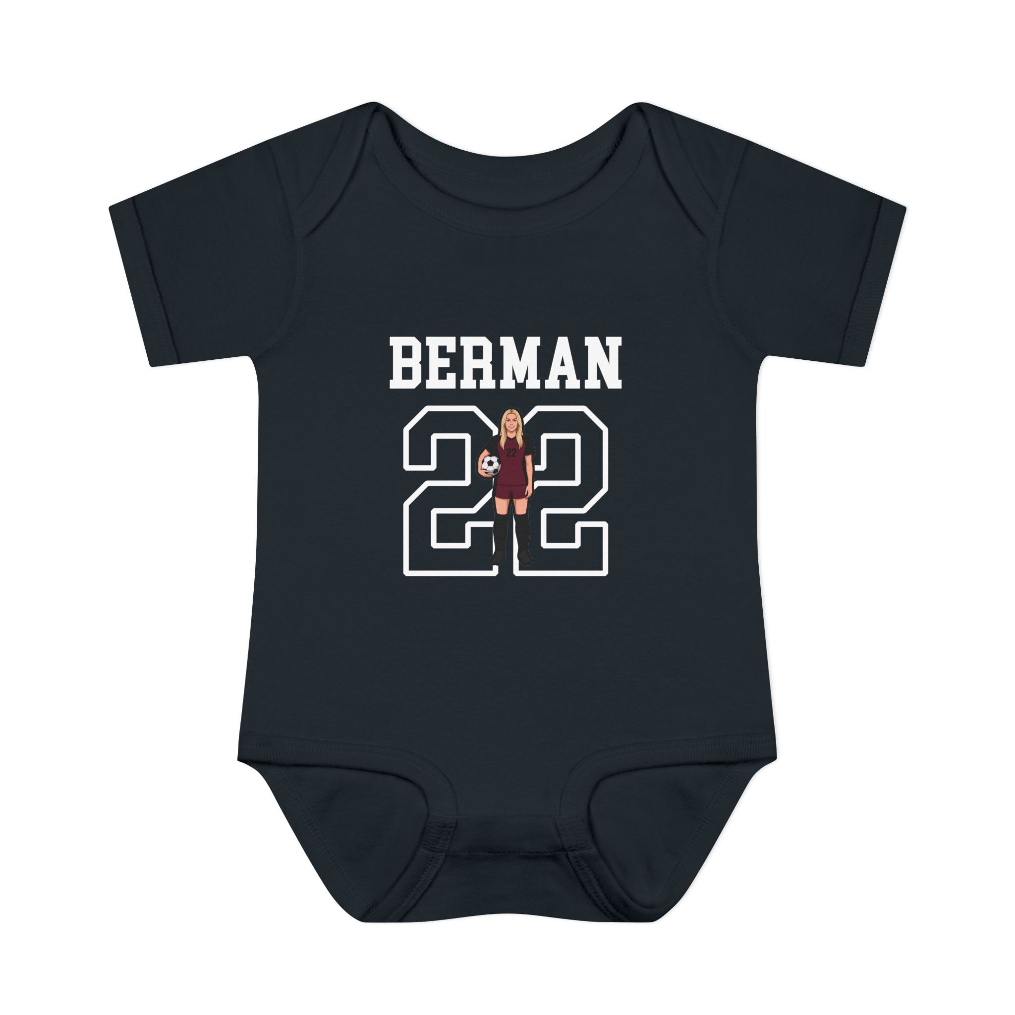 Baby Onesie — character_shirsey in Black
