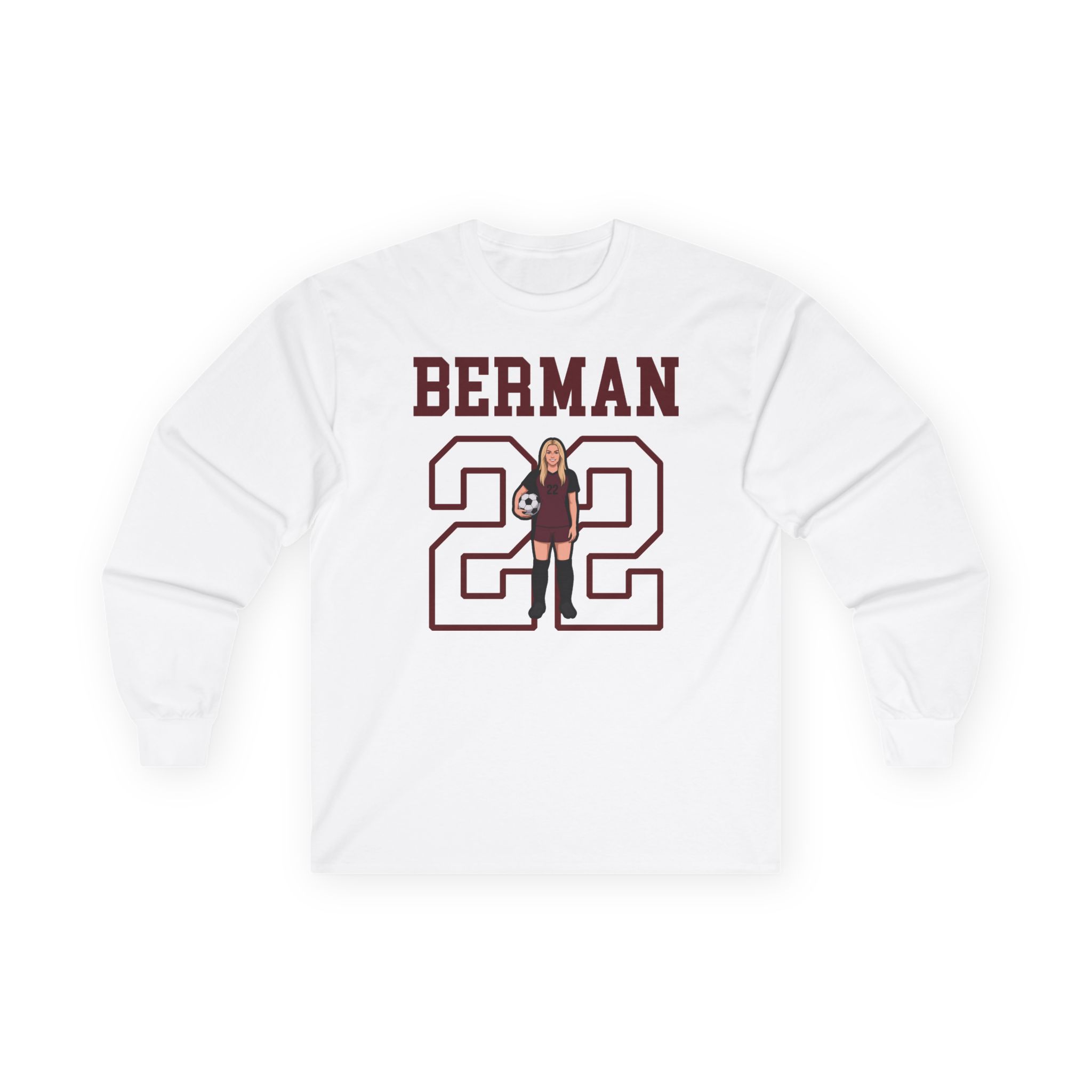 Long Sleeve Tee — character_shirsey in White