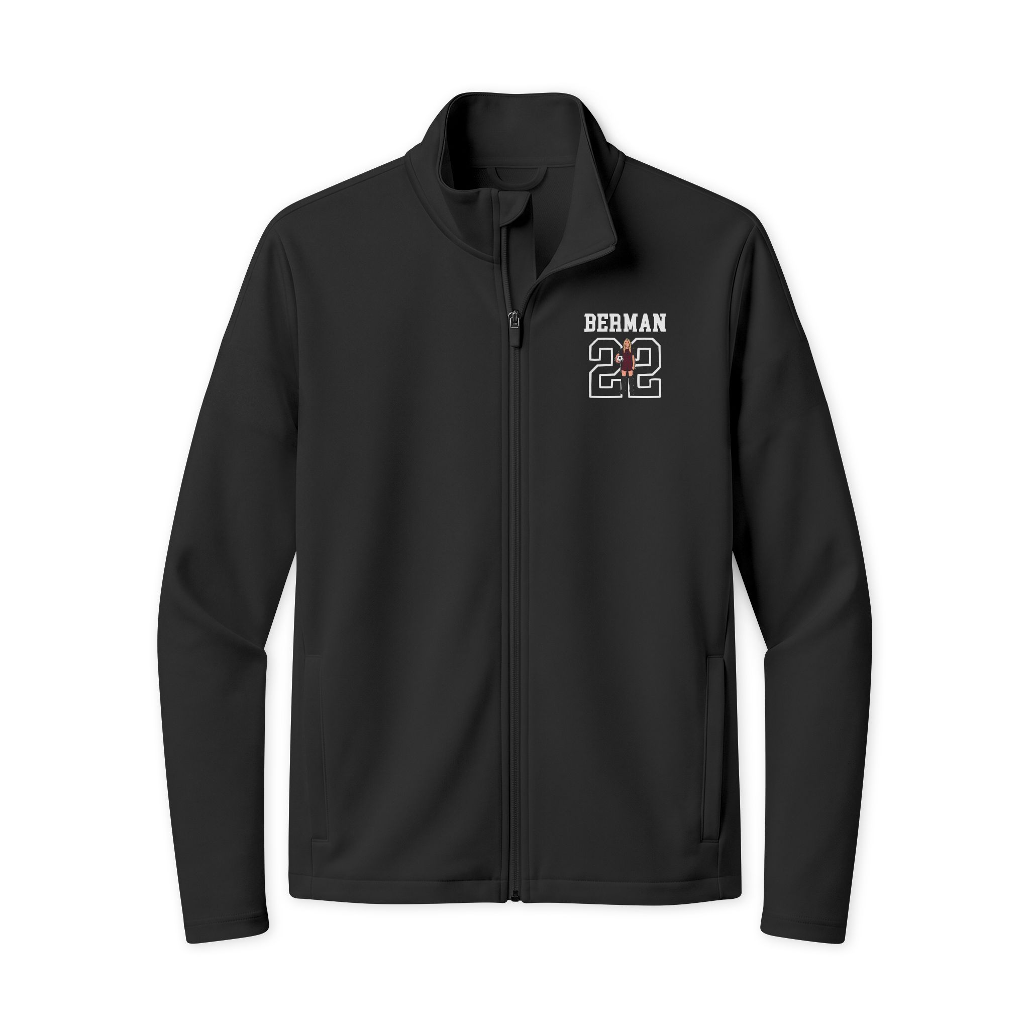 Travel Full-Zip Jacket — character_shirsey in Black/ Black