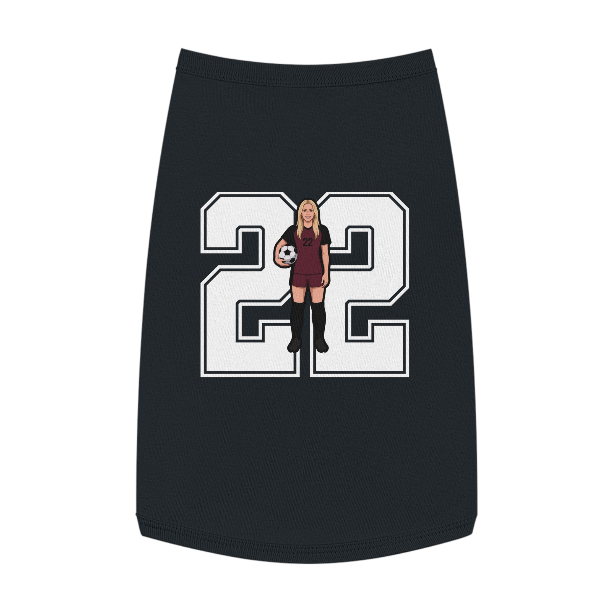 Pet Tank Top — character_number in Black