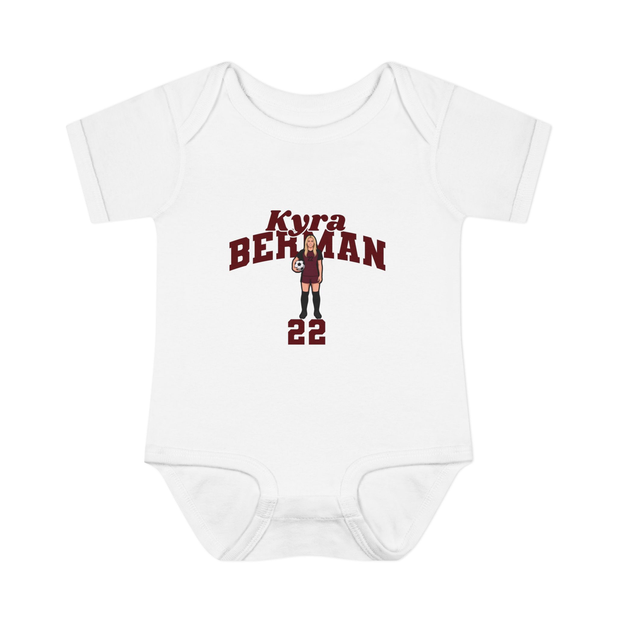 Baby Onesie — character_signature_arch in White