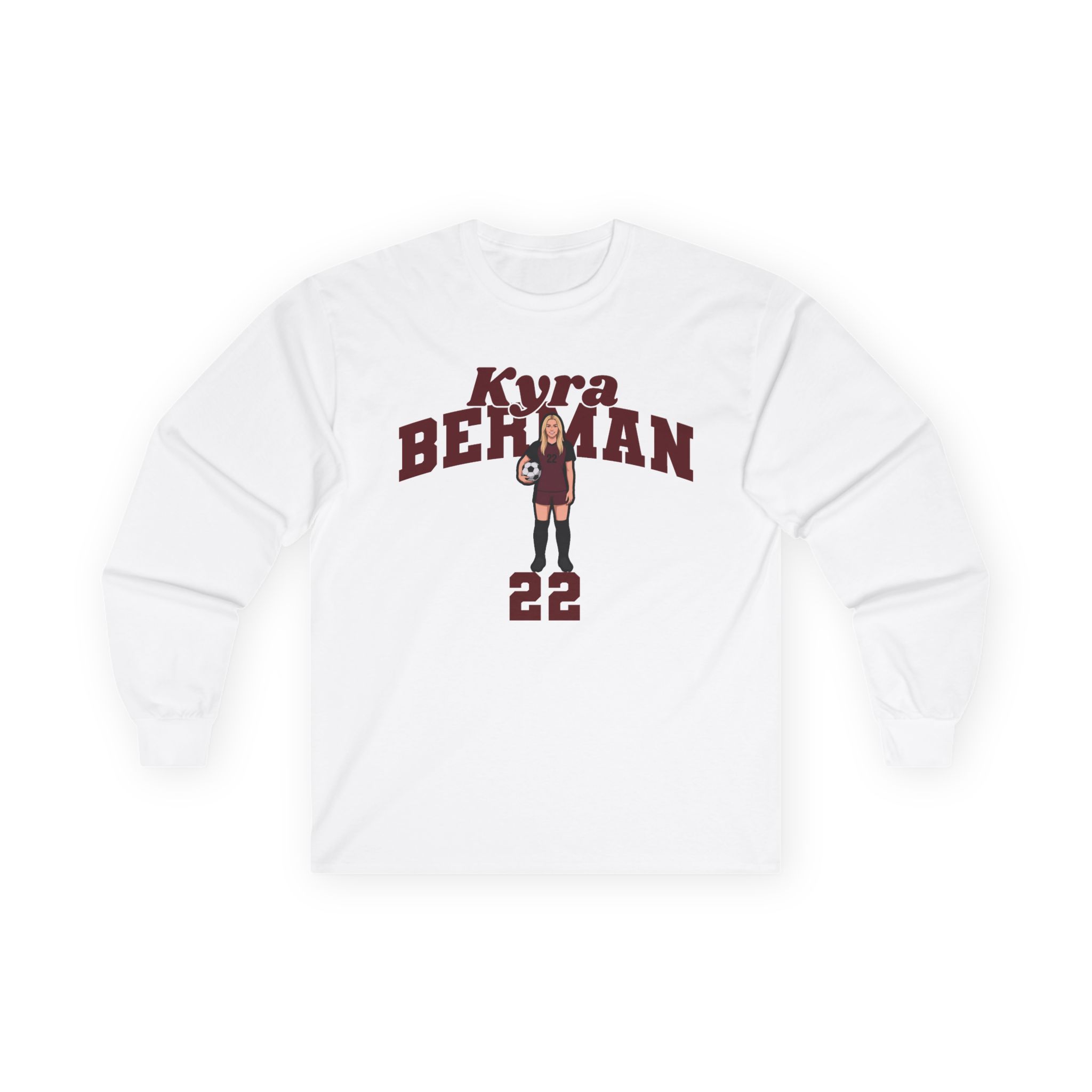 Long Sleeve Tee — character_signature_arch in White