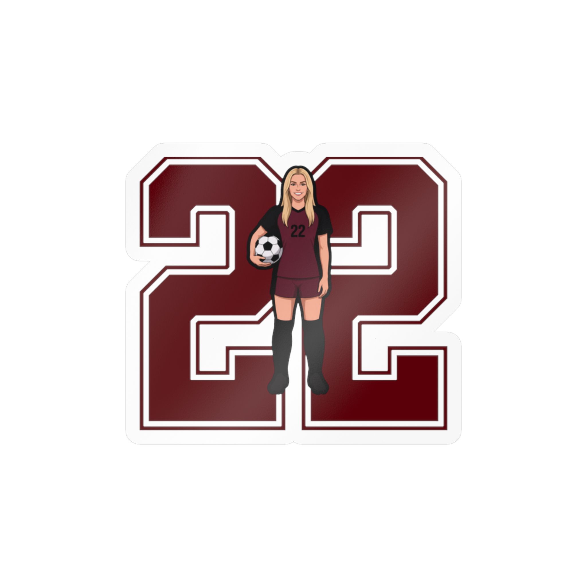Vinyl Sticker — character_number in Classic