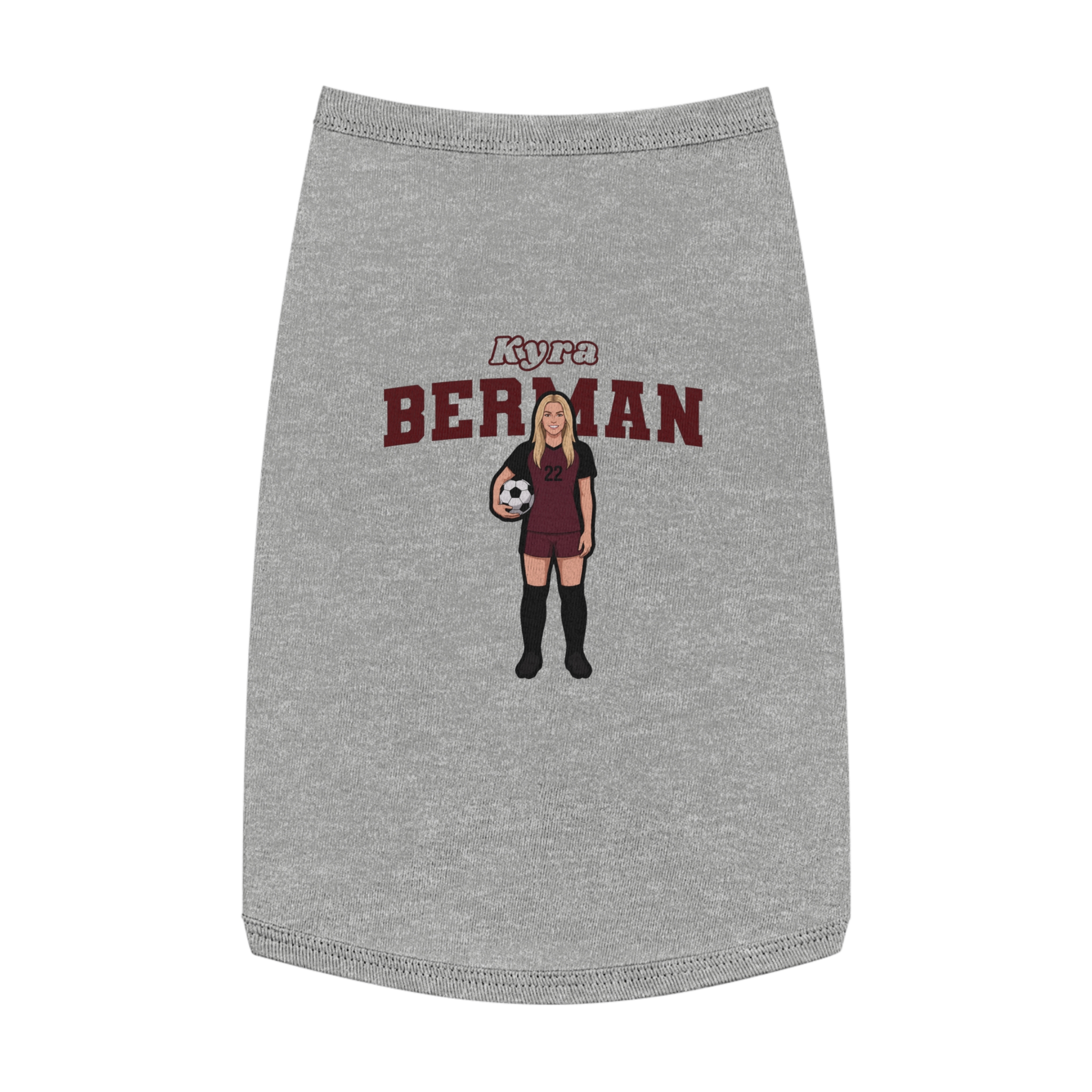 Pet Tank Top — character_name_arch in White