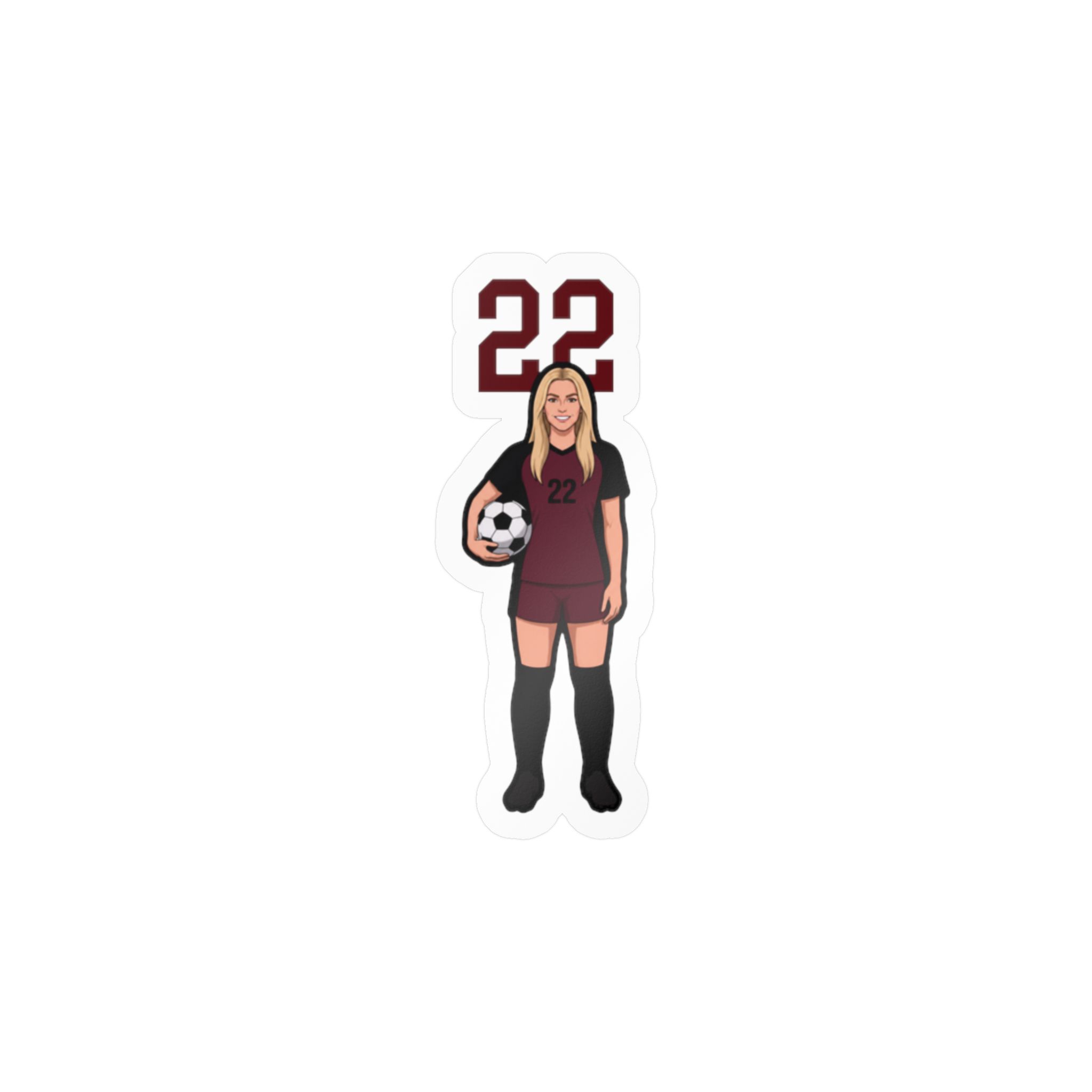 Vinyl Sticker — character_number_top in Classic