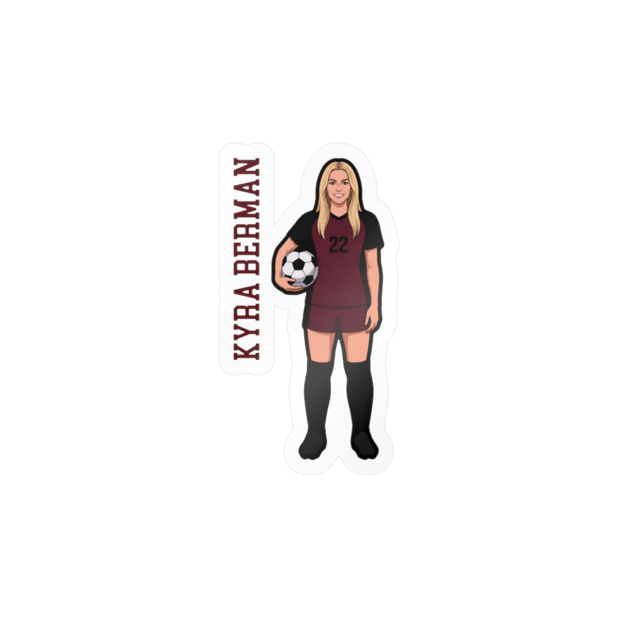 Vinyl Sticker — character_name_vertical in Classic