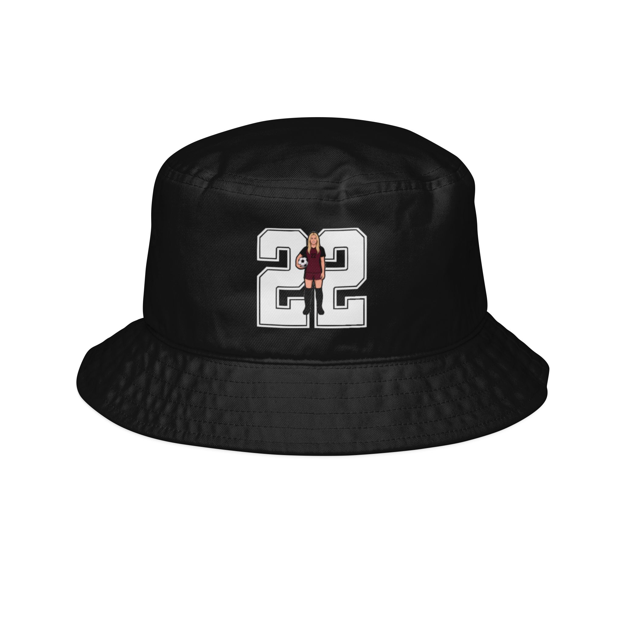 Bucket Hat — character_number in Black