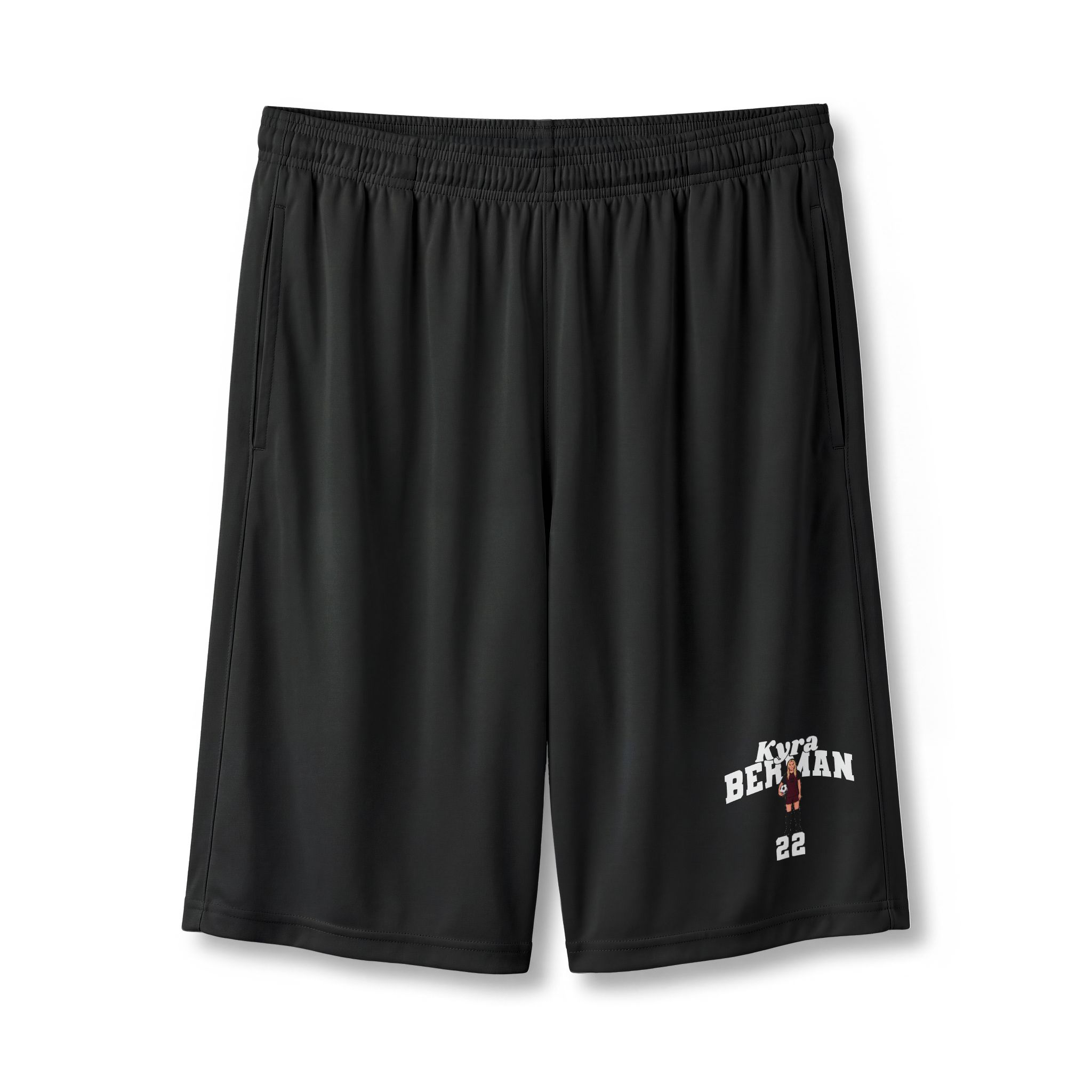 Shorts — character_signature_arch in Black