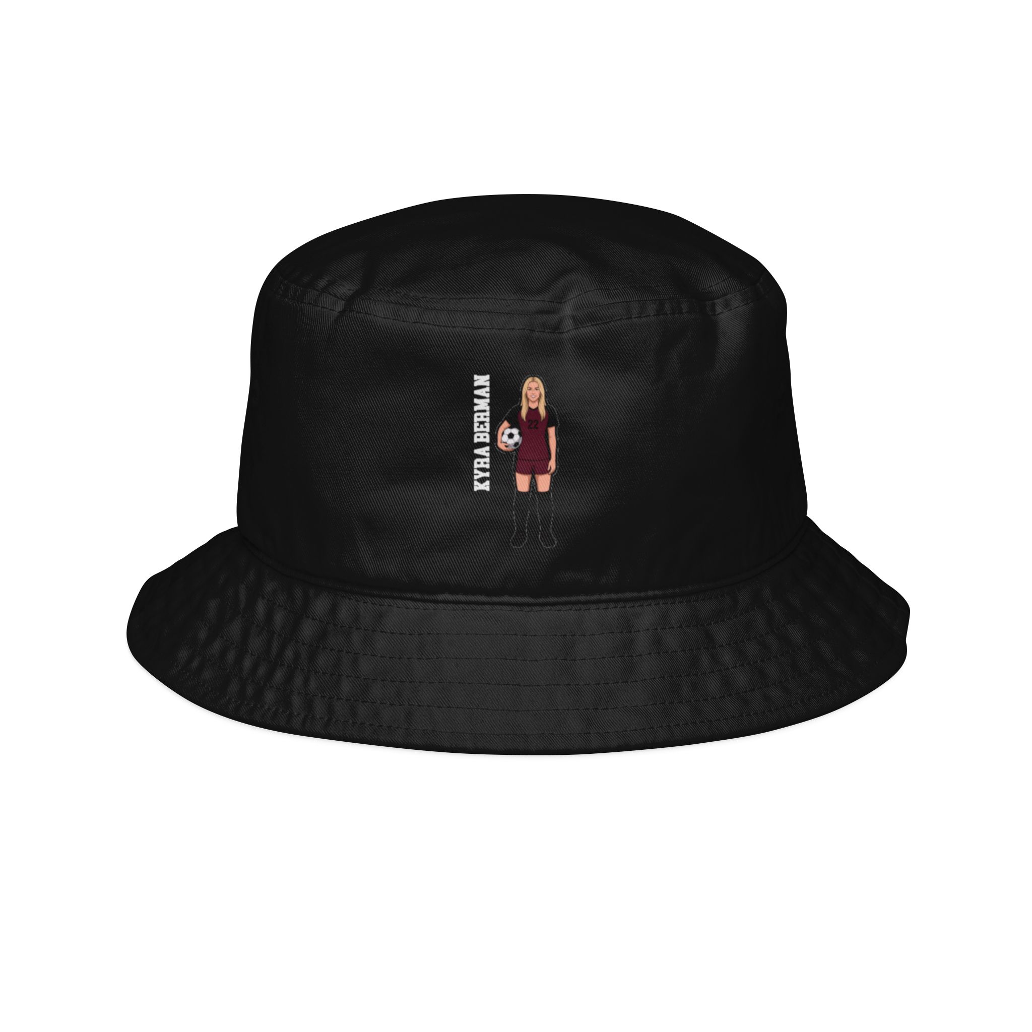 Bucket Hat — character_name_vertical in Black