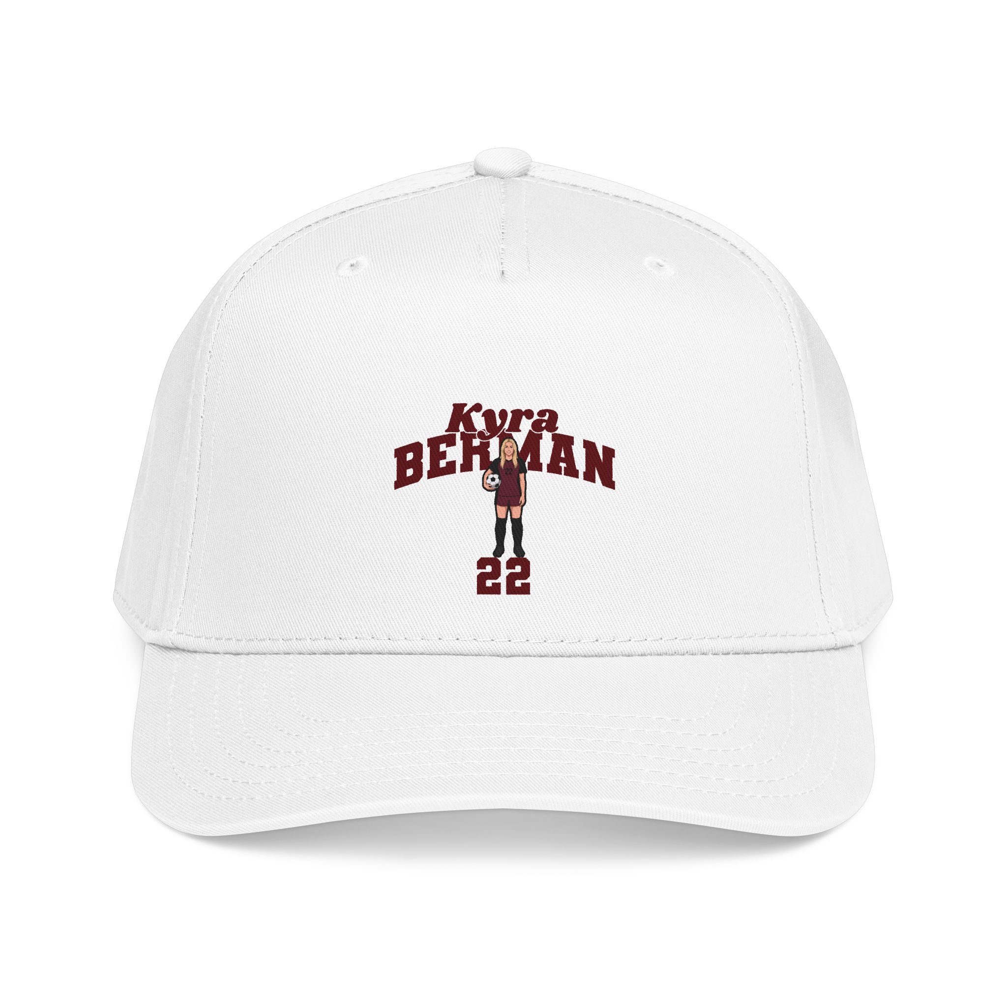 Baseball Cap — character_signature_arch in White