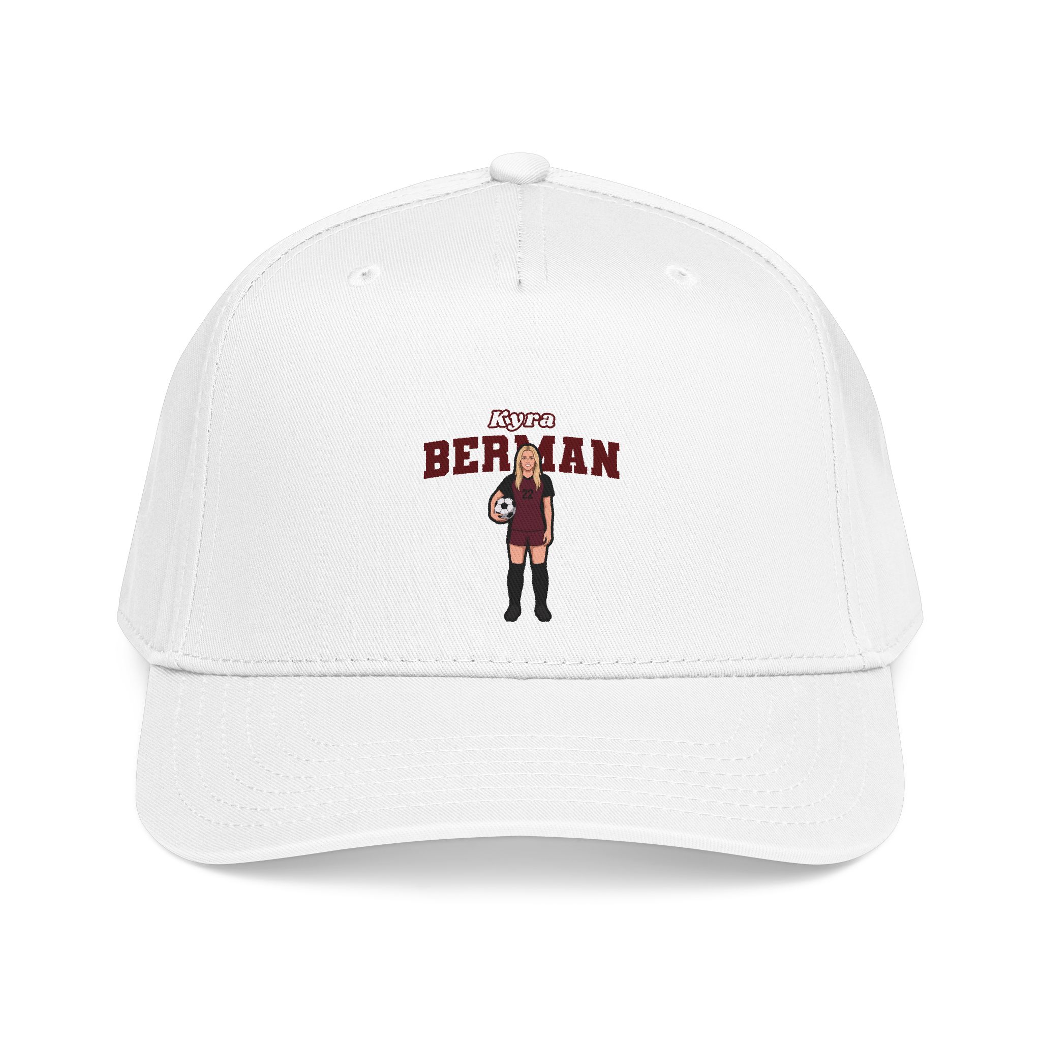 Baseball Cap — character_name_arch in White
