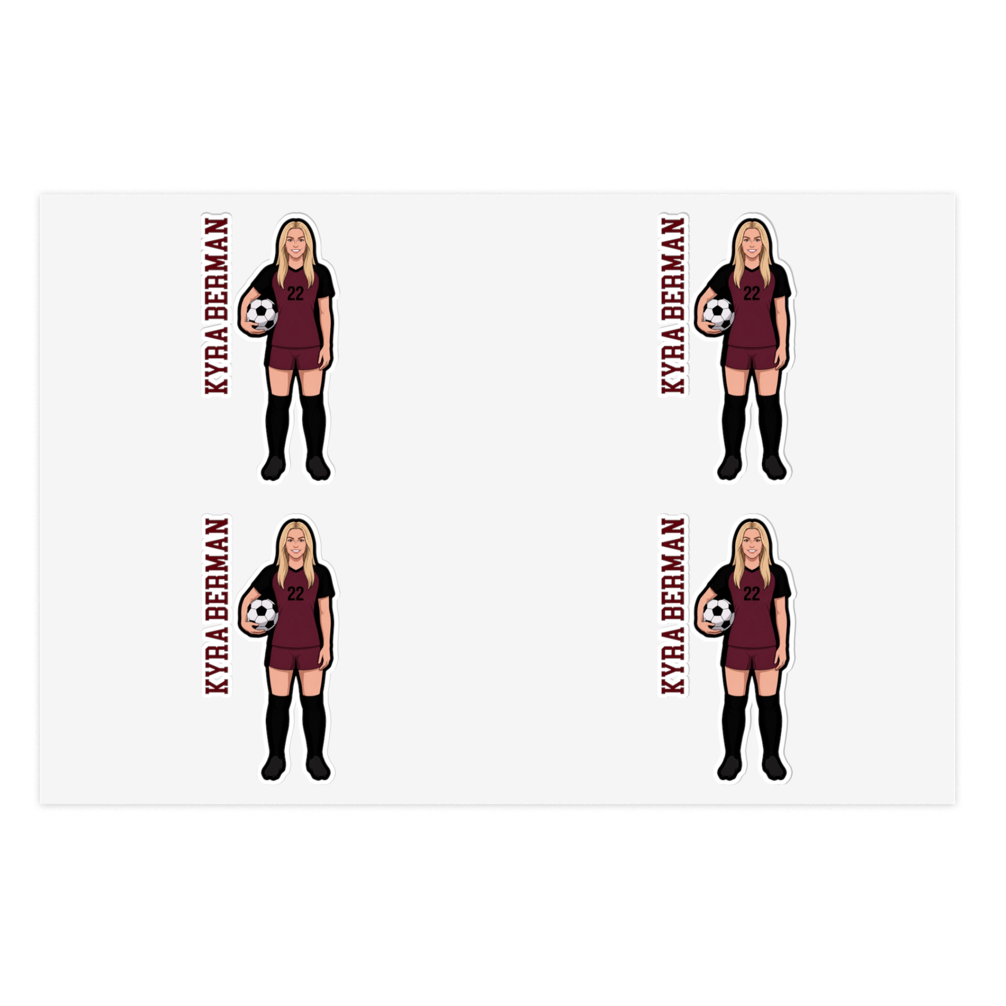Sticker Sheet — character_name_vertical in Classic