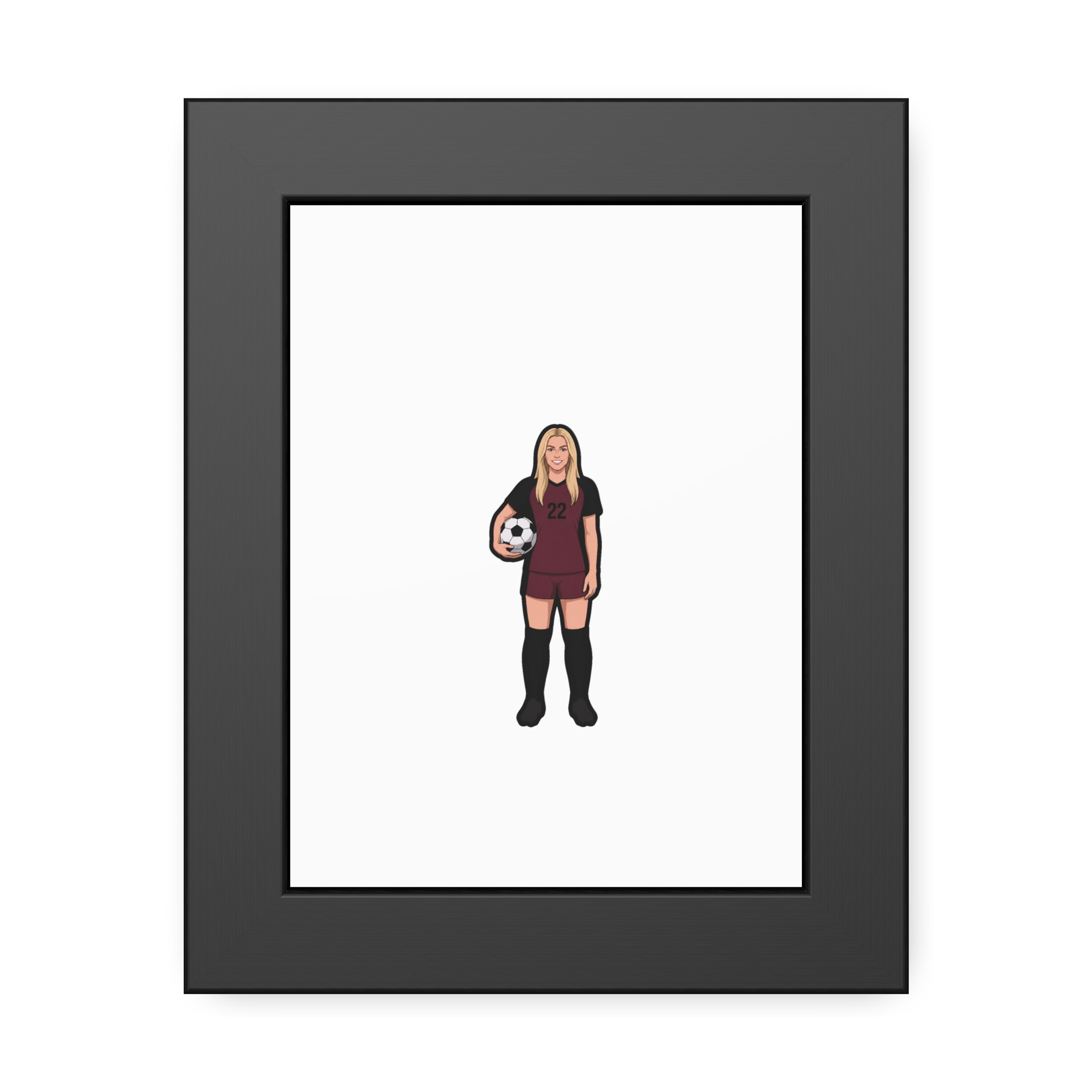 Framed Poster — character_name_arch in Black