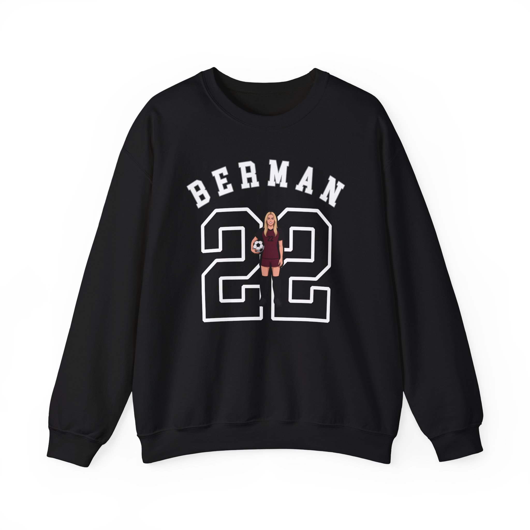 Crewneck Sweatshirt — character_shirsey_arch in Black