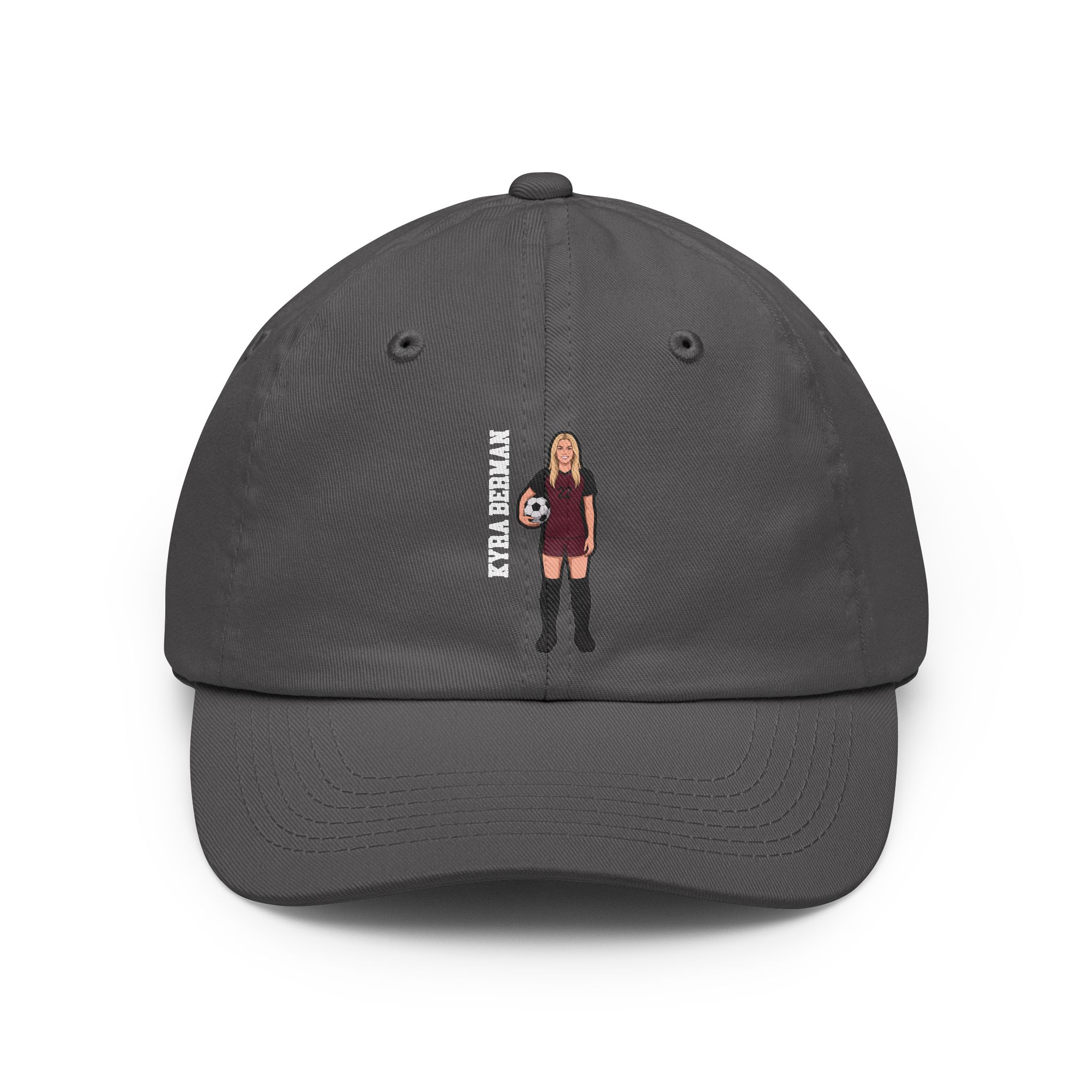 Classic Cap — character_name_vertical in Grey