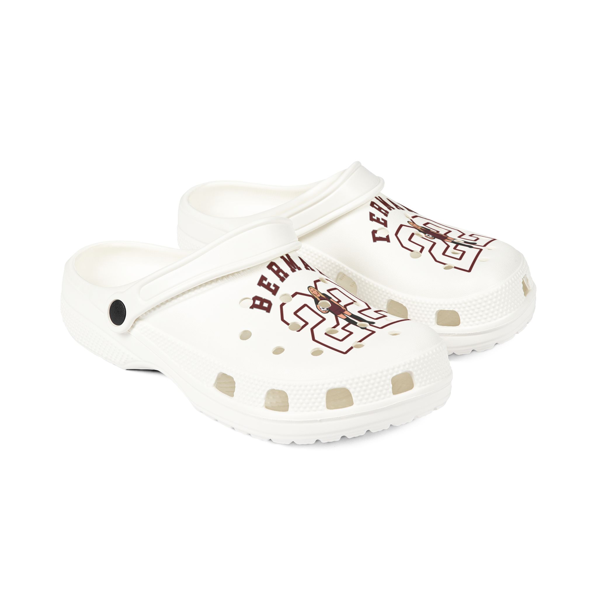 Rubber Clogs — character_shirsey_arch in White