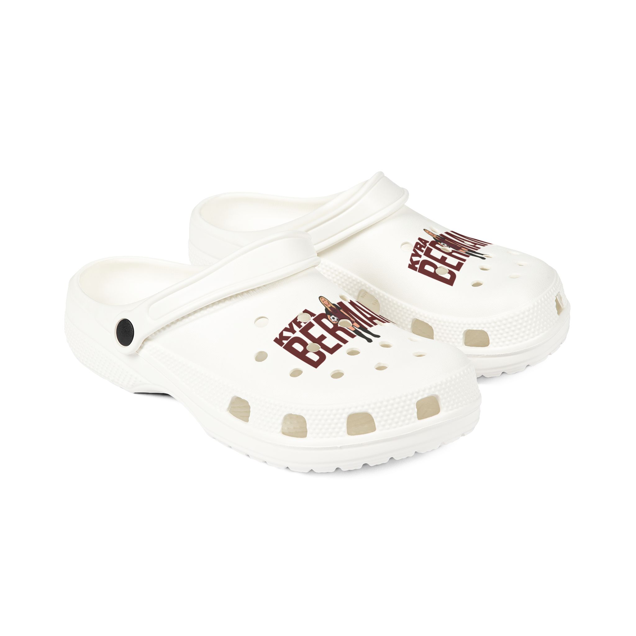 Rubber Clogs — character_player_name in White