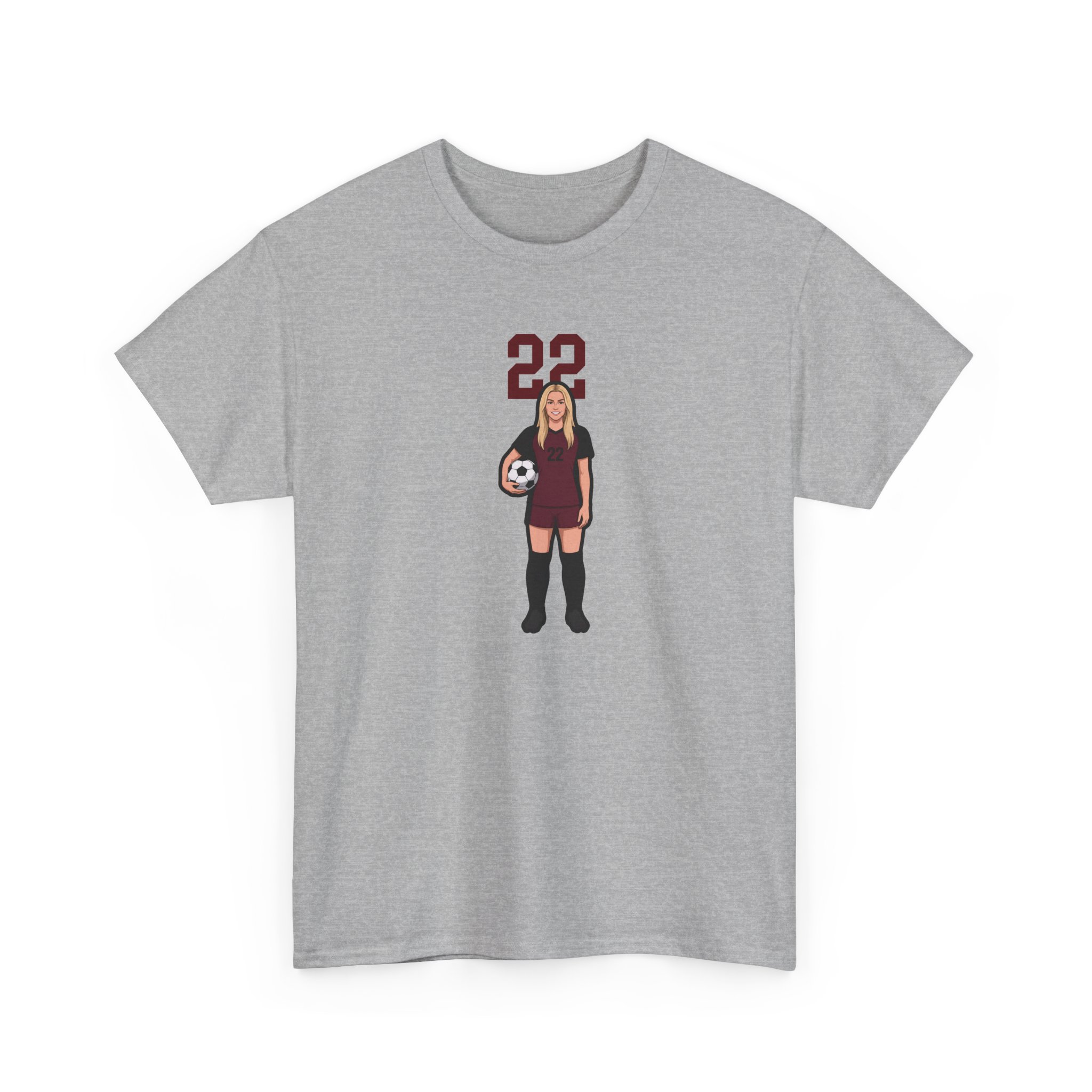 Tee — character_number_top in Grey