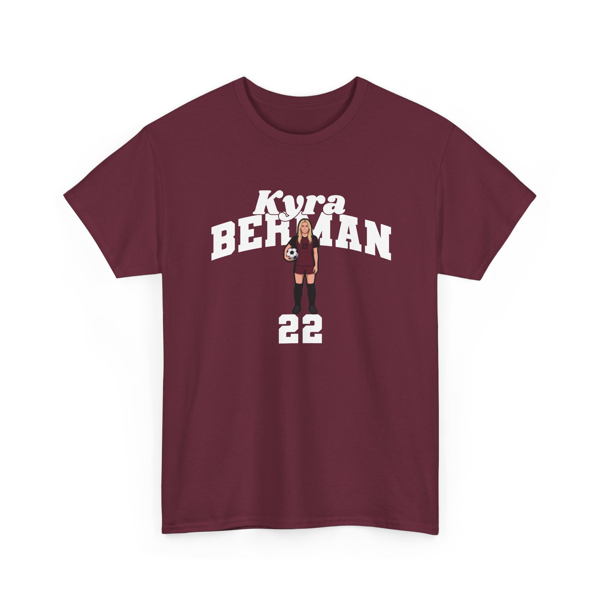 Tee — character_signature_arch in Maroon