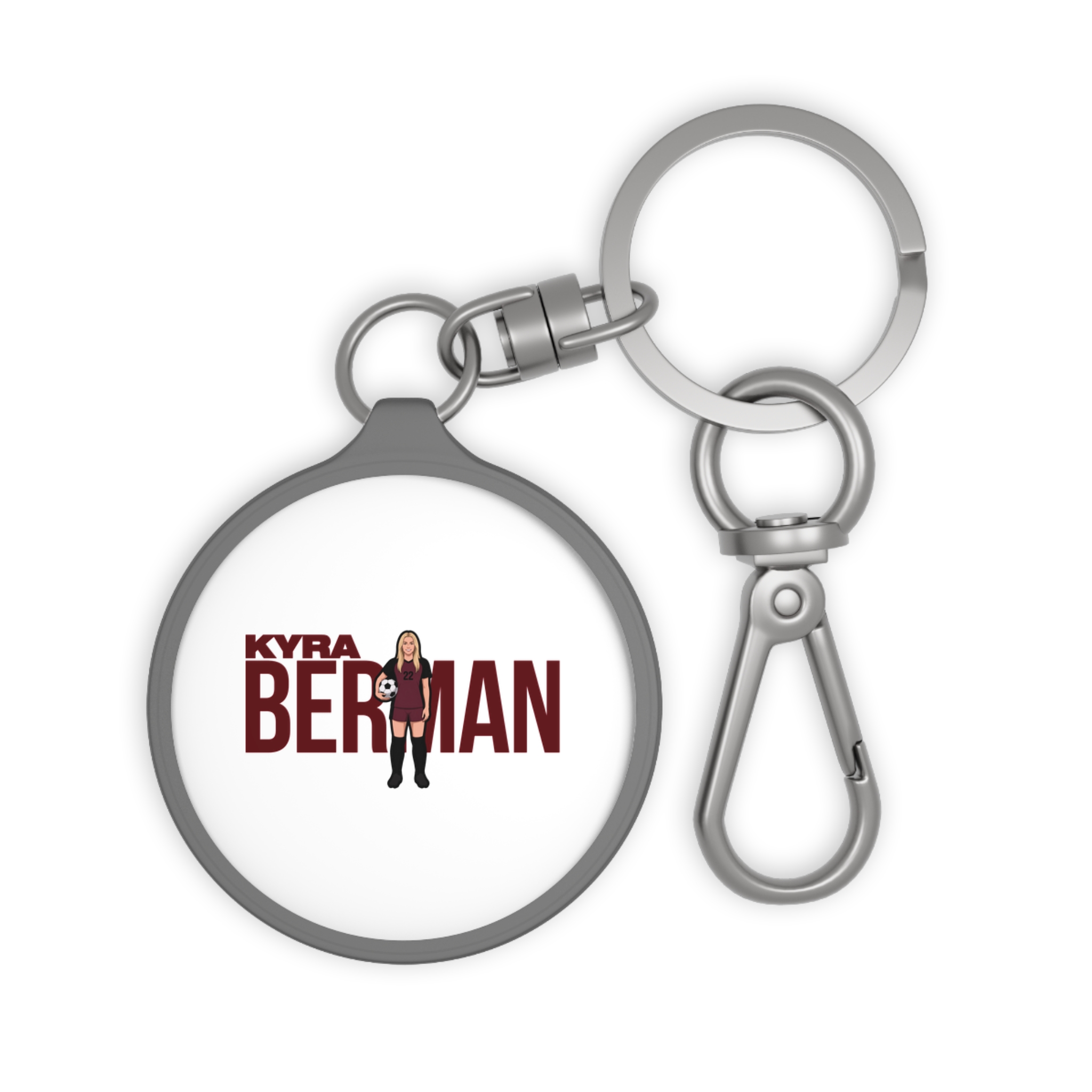 Keychain — character_player_name in Grey