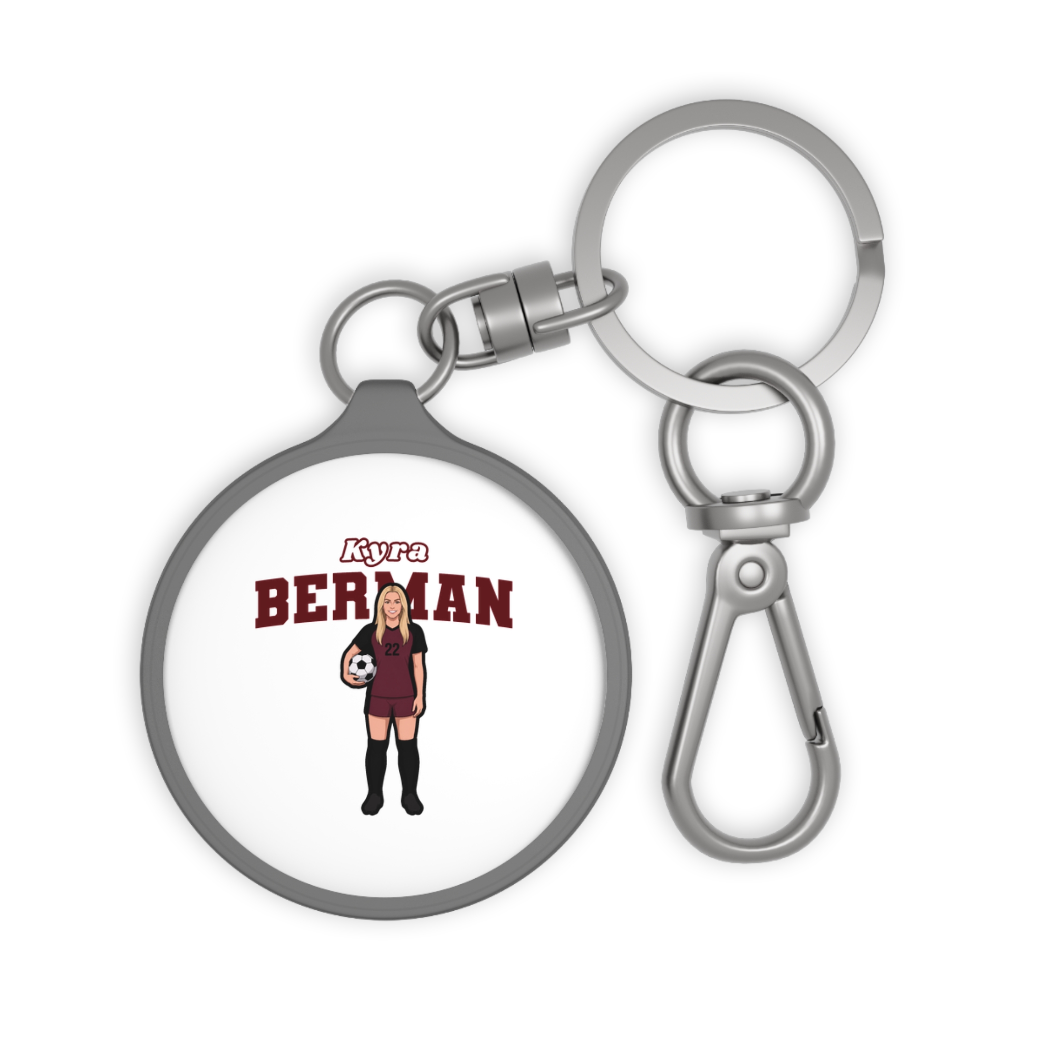 Keychain — character_name_arch in Grey