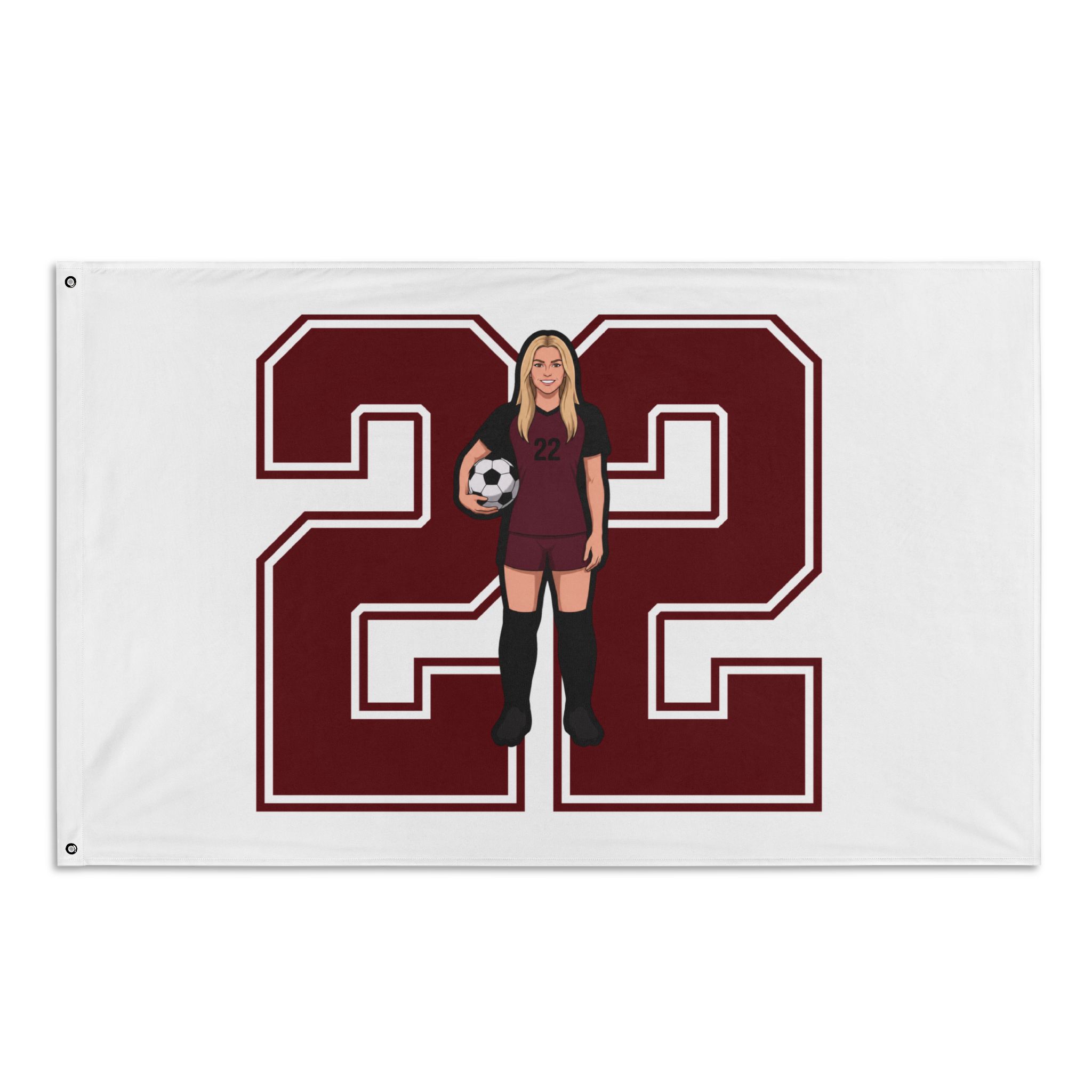 Flag (35 × 56 in) — character_number in Classic